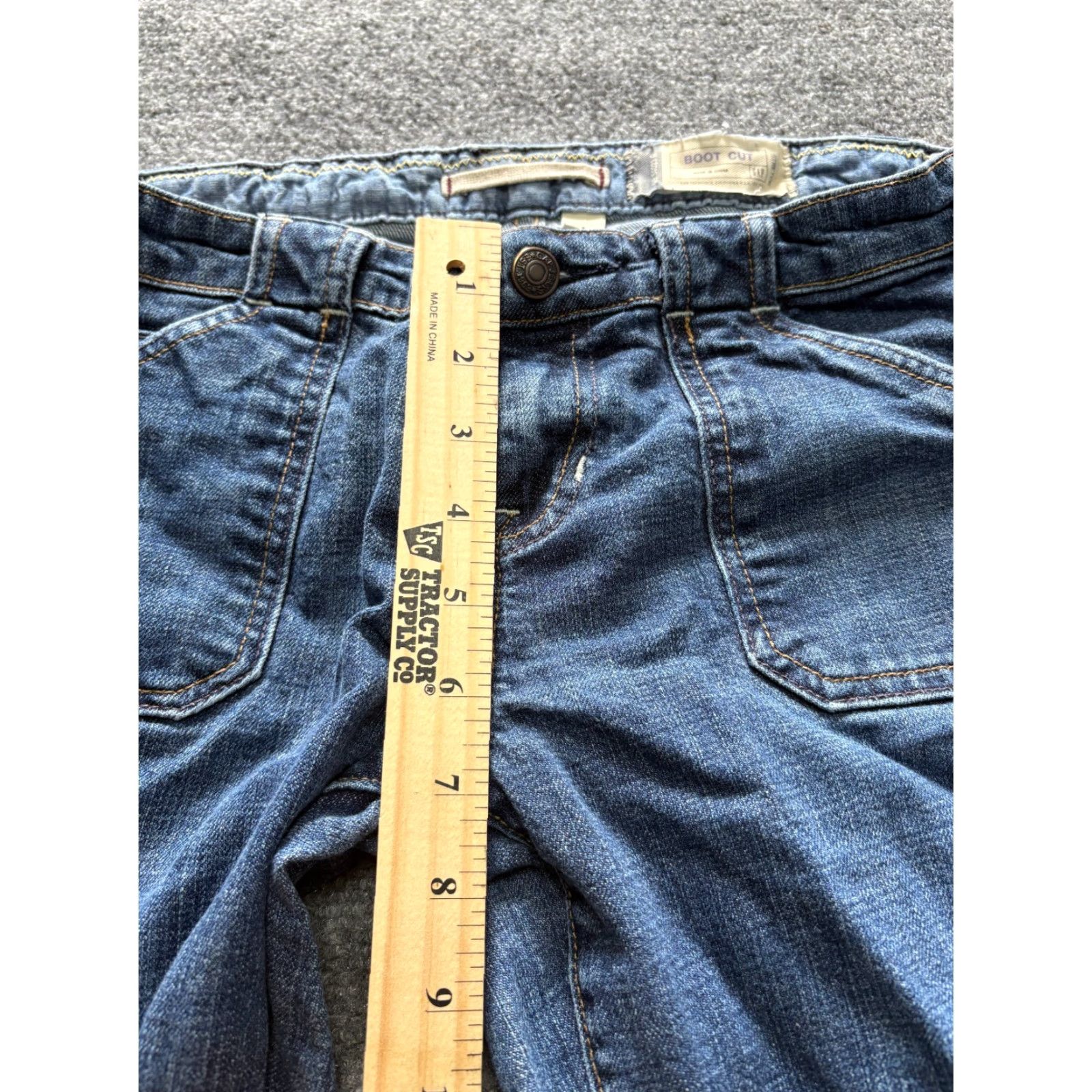 Gap Gap Jeans Bootcut Denim 4 Blue Ladies Womens Regular Stretch Dark wash Jeans Size 27" / US 4 / IT 40 - 3 Thumbnail