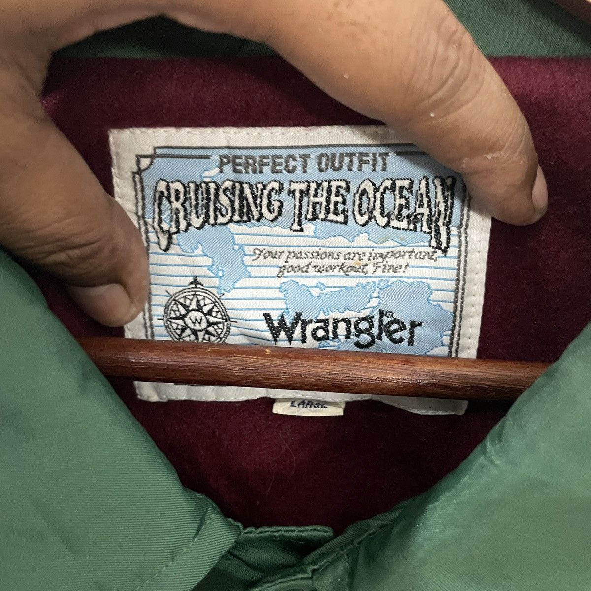 Vintage × Wrangler Vintage 90s Wrangler Big Logo Jacket Size US XL / EU 56 / 4 - 5 Thumbnail