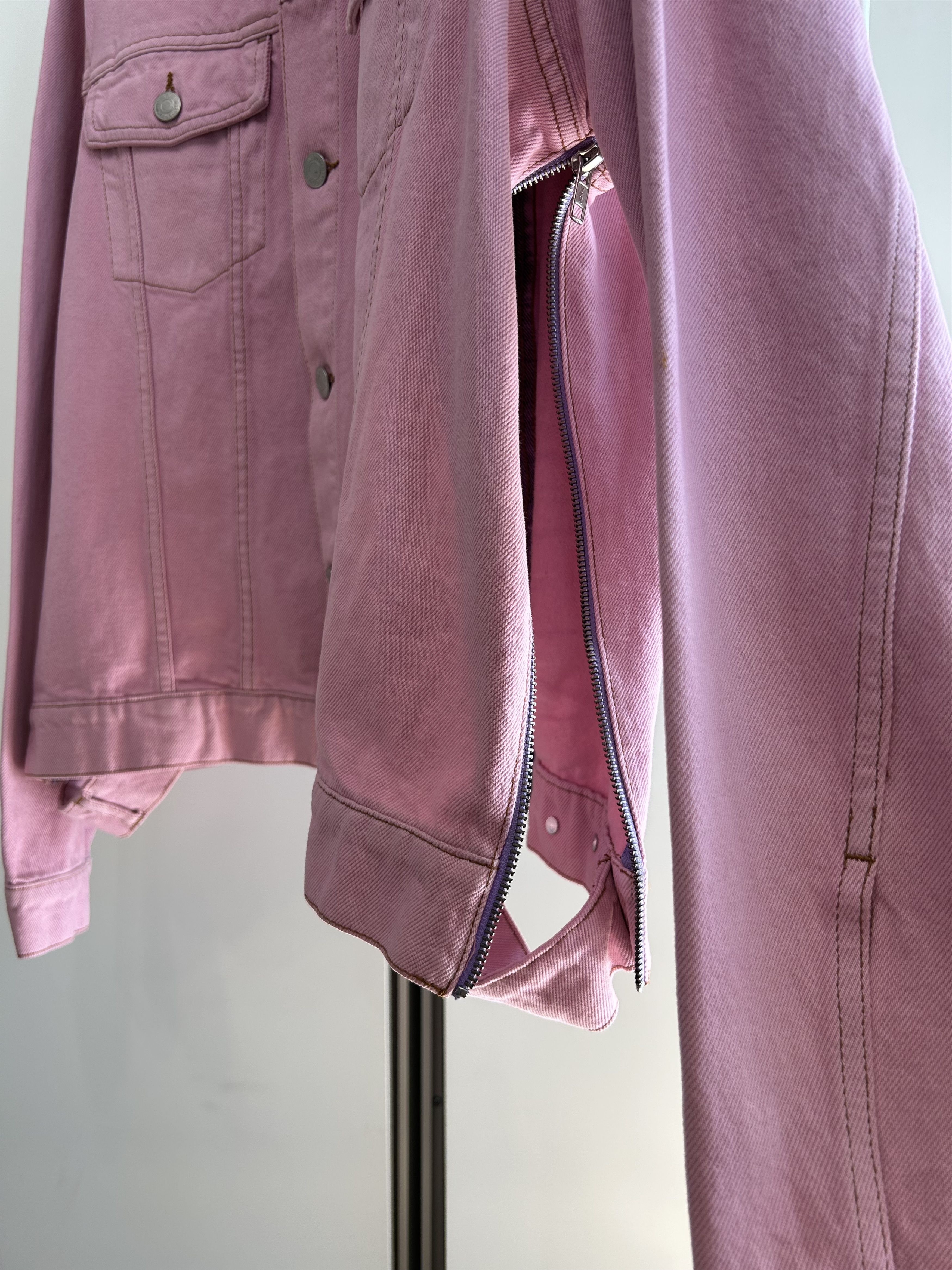 Martine Rose MARTINE ROSE Gradient-Dyed Zippered Trucker Jacket Size US L / EU 52-54 / 3 - 9 Thumbnail