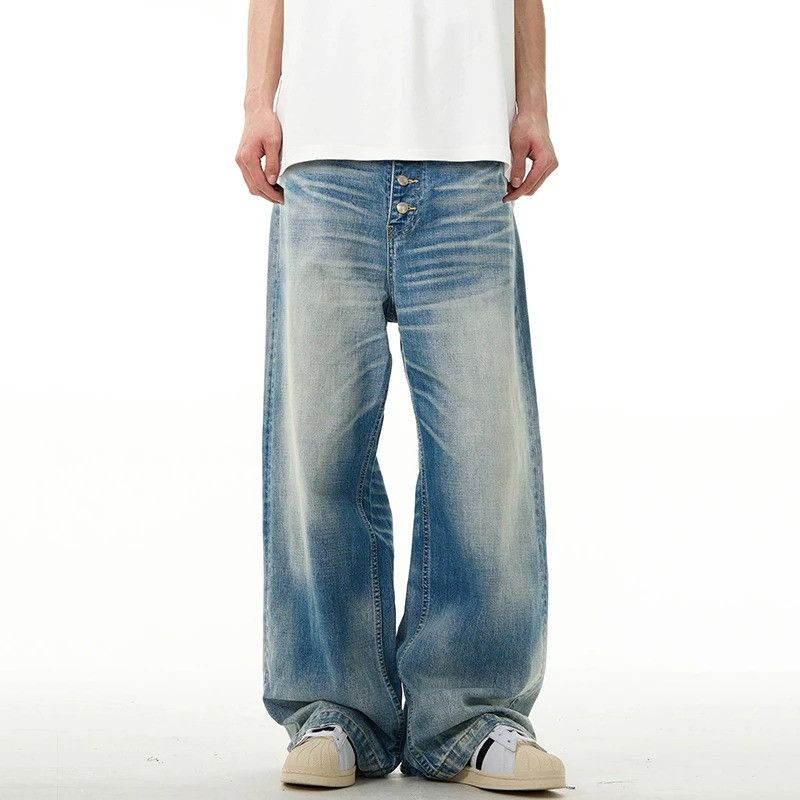 Jean American Style Washed Jeans Size US 33 - 4 Thumbnail
