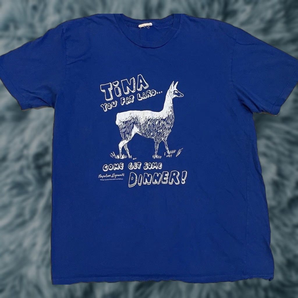 Vintage Vtg Grunge Napoleon Dynamite Tina You Fat Lard Faded Movie Promo Shirt L Blue 90s Funny Vintage Movie Promo Mens T-Shirt Size L Mens Size US L / EU 52-54 / 3 - 1 Thumbnail