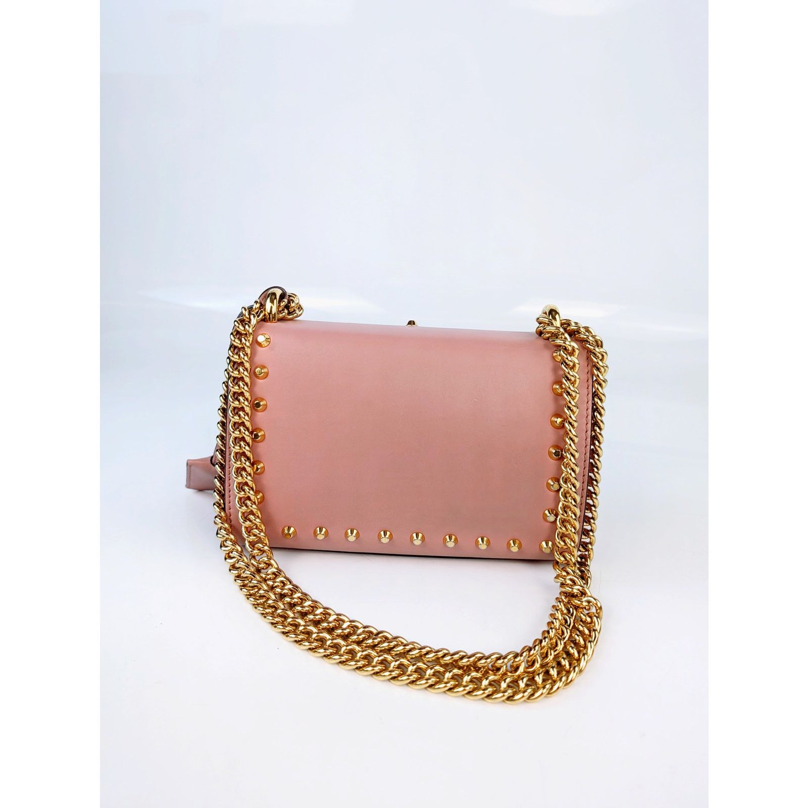 Gucci Gucci Pink Leather Faux Pearl Stud Leather Size ONE SIZE - 6 Thumbnail