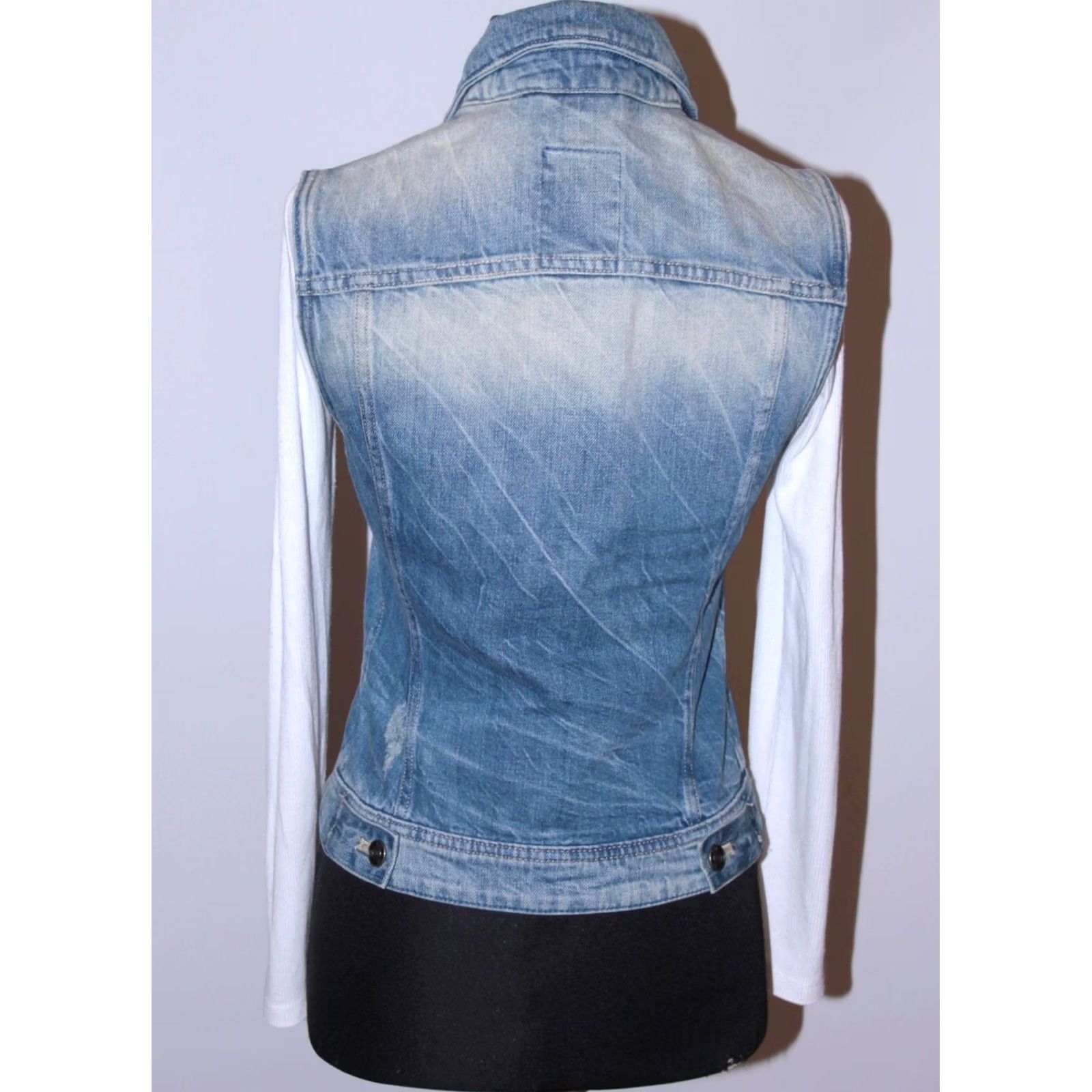 G-Star G-Star Raw women waistcoat denim Size S Blue Size 28" / US 6 / IT 42 - 5 Thumbnail