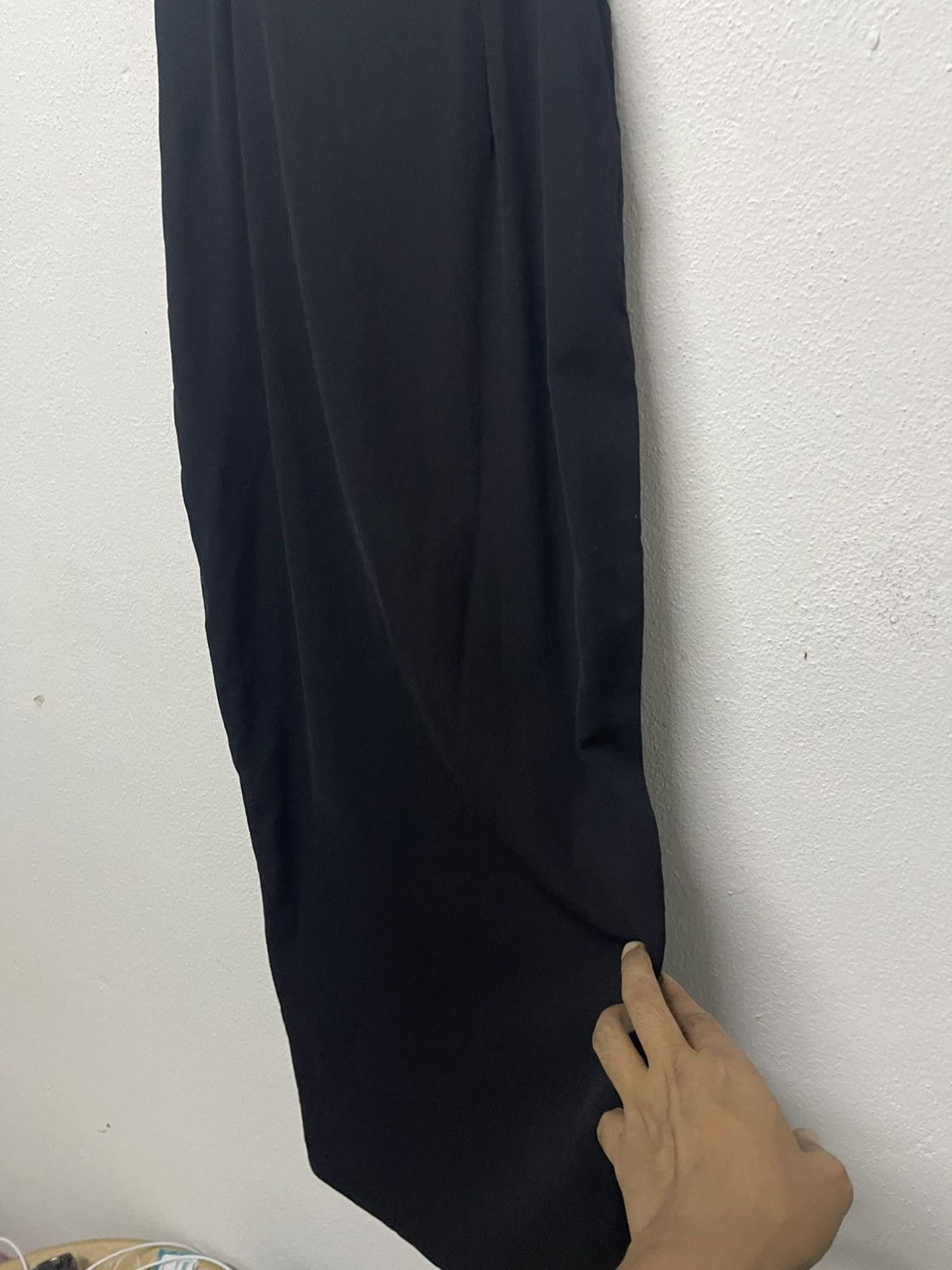 Moschino 90s MOSCHINO WOOL MAXI SKIRT RARE SLIMFIT Size 23" - 6 Thumbnail