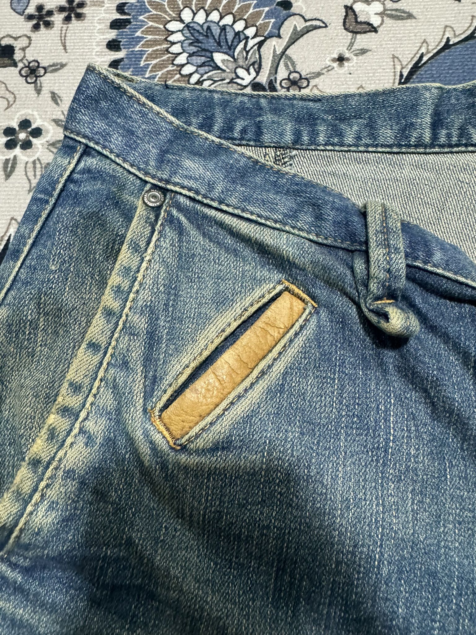 Designer × Maurizio Baldassari Vintage Y2K Maurizio Baldassari Distressed Baggy Jeans Size US 34 / EU 50 - 4 Thumbnail