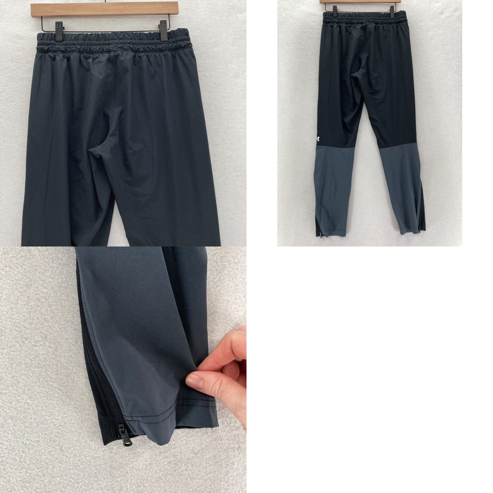 Under Armour Under Armour Squad Warm Up Jogger Pants Mens Small Black Performance Stretch Gym Size US 29 - 9 Thumbnail