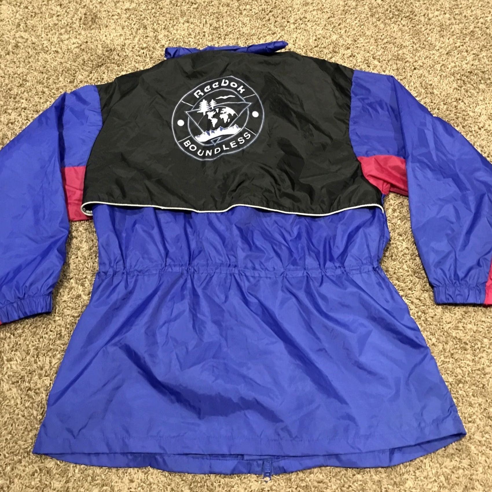 Reebok VINTAGE Reebok Sport Jacket Blue Hooded Ski Jacket Mens L 90s Outdoor Activewear Nylon Parka Size US L / EU 52-54 / 3 - 4 Thumbnail