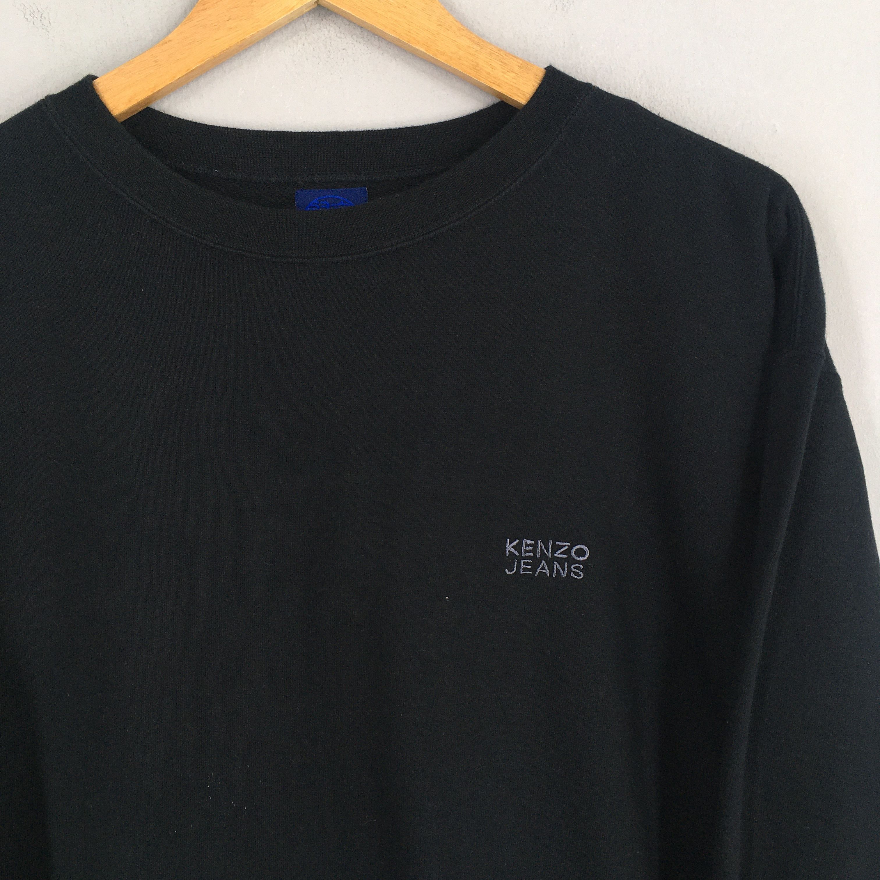Kenzo Vintage Kenzo Jeans Black Sweatshirt Medium Size US M / EU 48-50 / 2 - 4 Thumbnail
