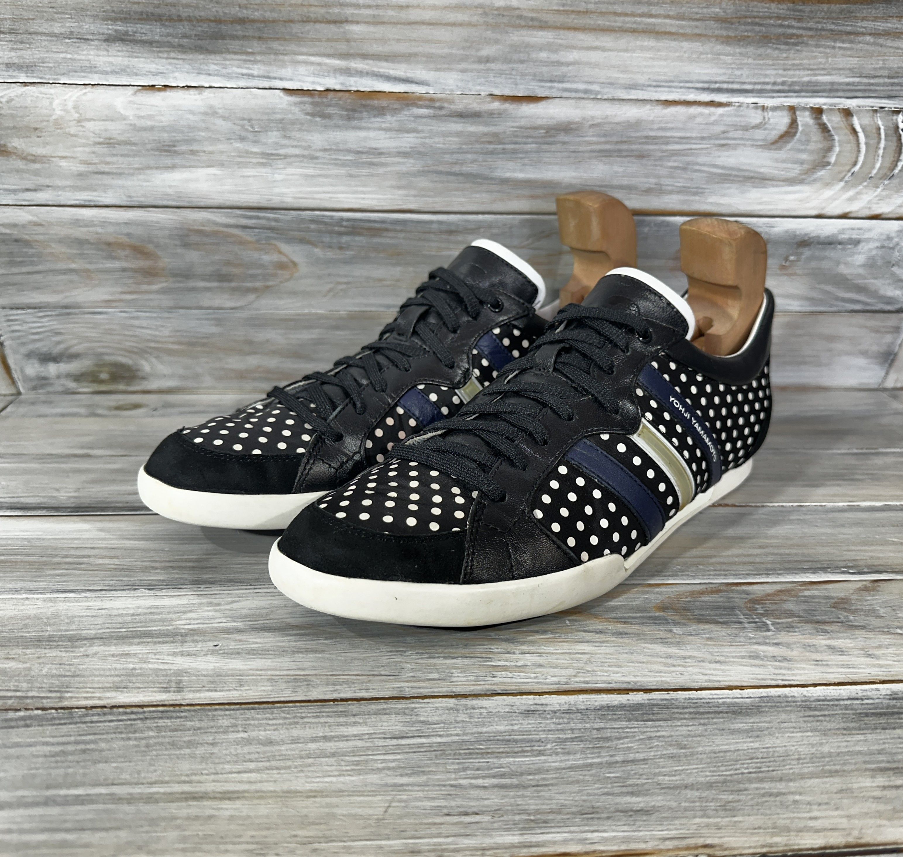 Adidas Yohji Yamamoto Adidas Leather Suede Sneakers Luxury Brand Size US 7.5 / IT 37.5 - 16 Thumbnail