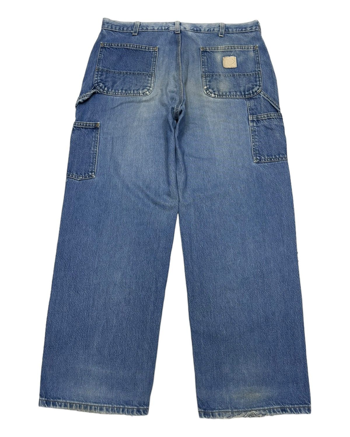 Carhartt VINTAGE CARHARTT BAGGY CARPENTER JEANS Size US 36 / EU 52 - 1 Thumbnail