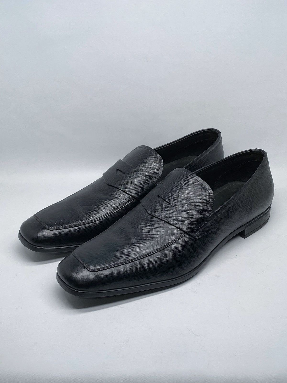 Prada Prada Saffiano Leather Penny Loafer size 12/ us size 13 Size US 13 / EU 46 - 1 Thumbnail