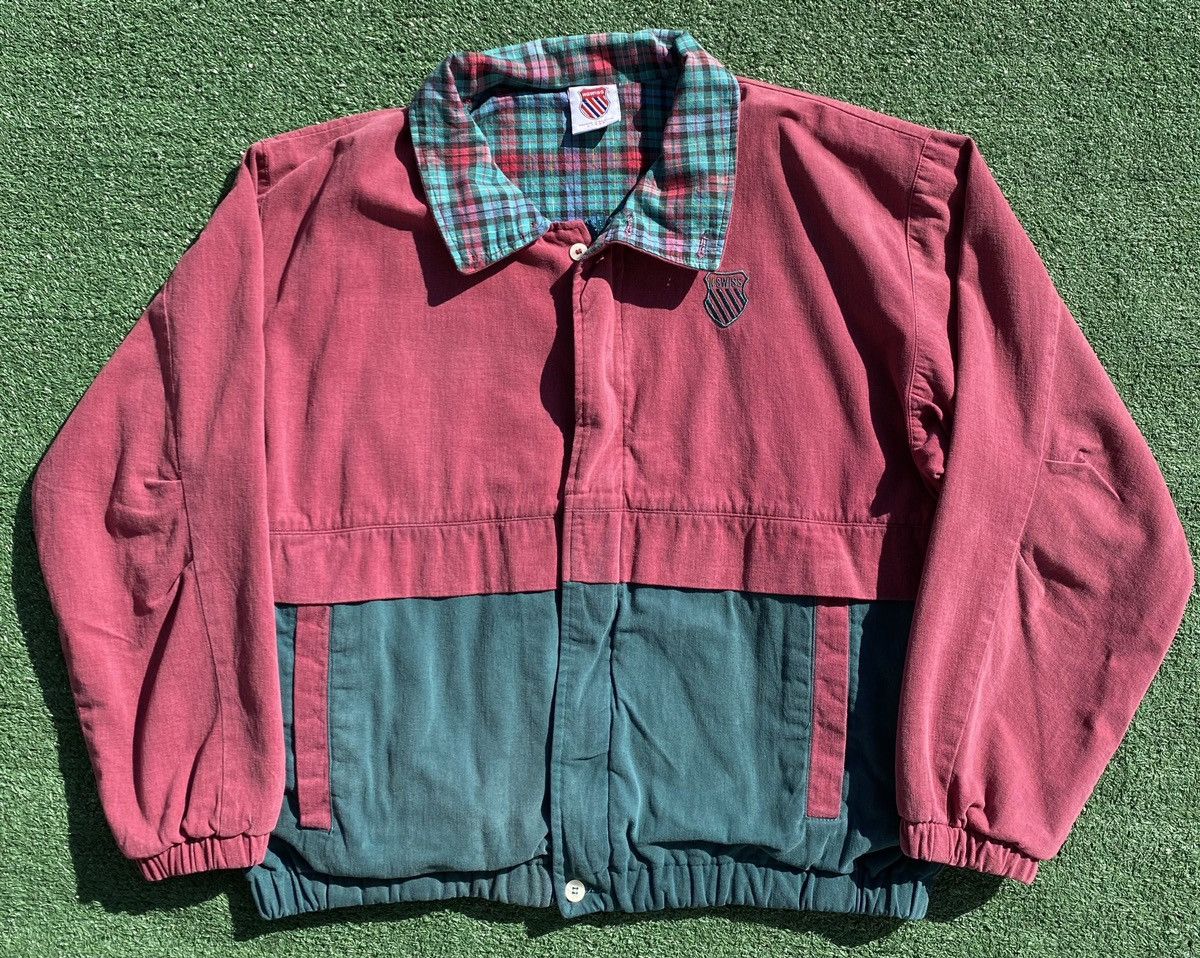 K-Swiss Vintage 90’s K Swiss Plaid Lining Full Zip Jacket Men’s XL Size US XL / EU 56 / 4 - 1 Thumbnail