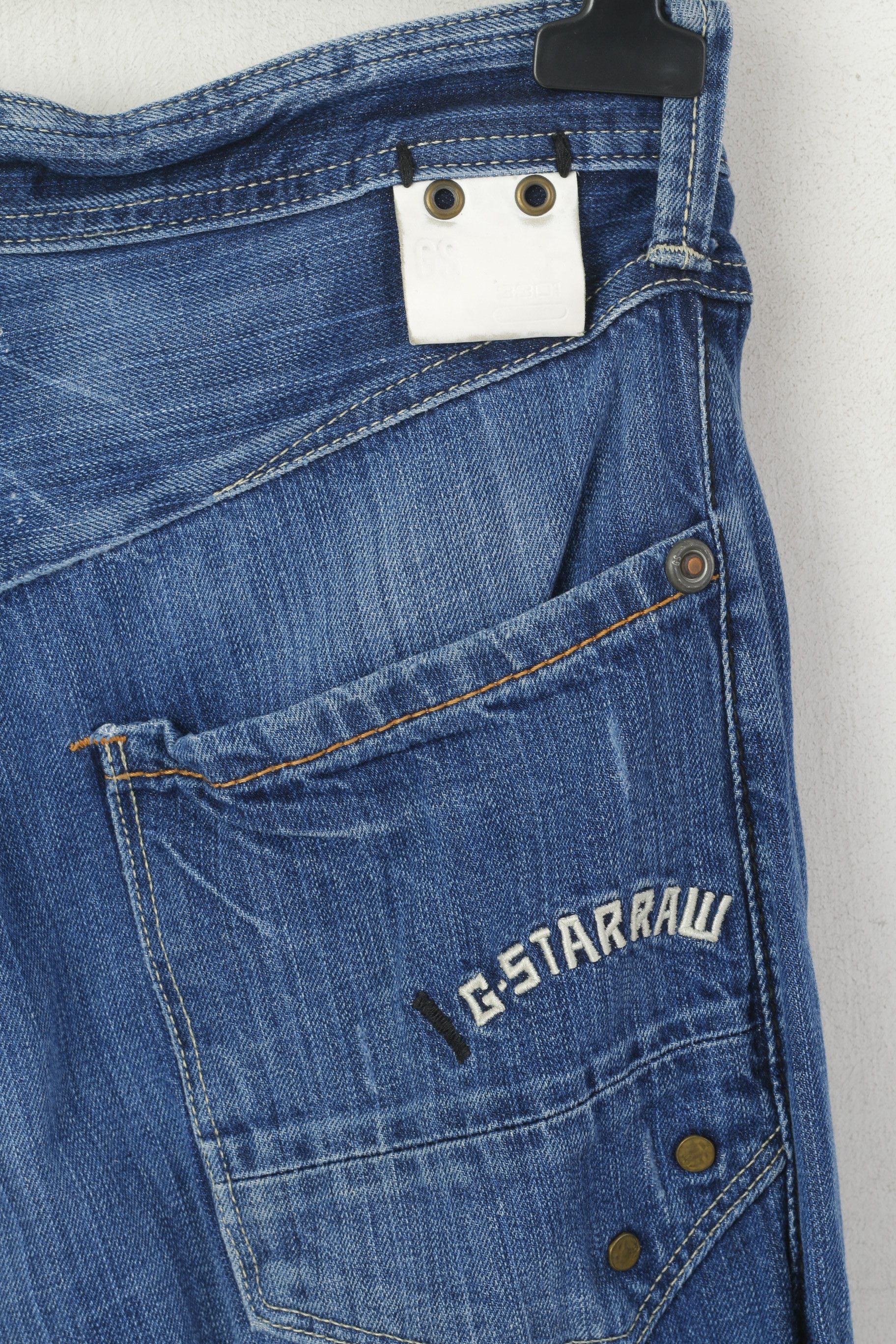 G-Star G-Star Raw Men 32 Jeans Trousers Blue Denim Cotton 2948 Size US 32 / EU 48 - 4 Thumbnail