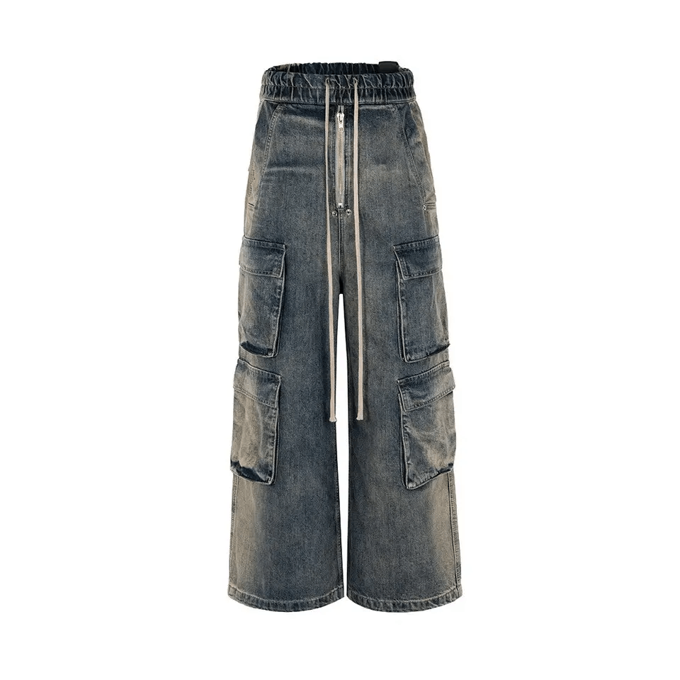 Designer × Vintage Jeans with ribbons and pockets style Harajuku y2k Size US 34 / EU 50 - 7 Thumbnail
