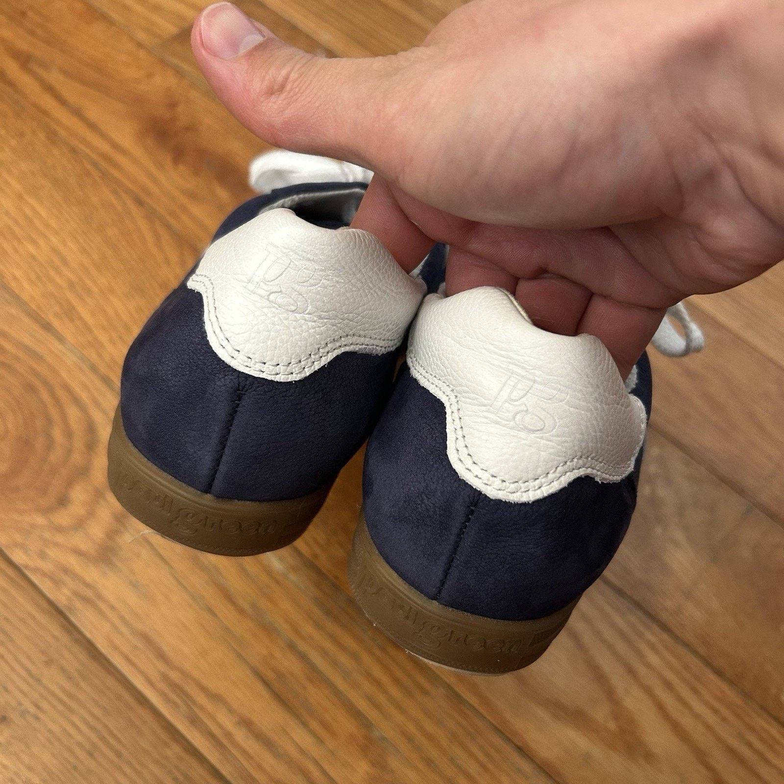 Other Paul Green Nubuck Leather Trainers Gum Sole Low Top Sneakers Size US 6.5 / IT 36.5 - 3 Thumbnail