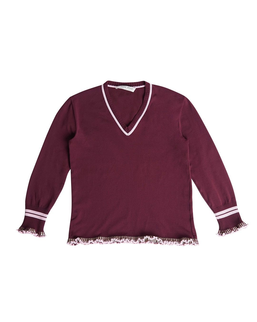 Miu Miu Miu Miu S/S2000 V-Neck Sweater Size M / US 6-8 / IT 42-44 - 1 Thumbnail