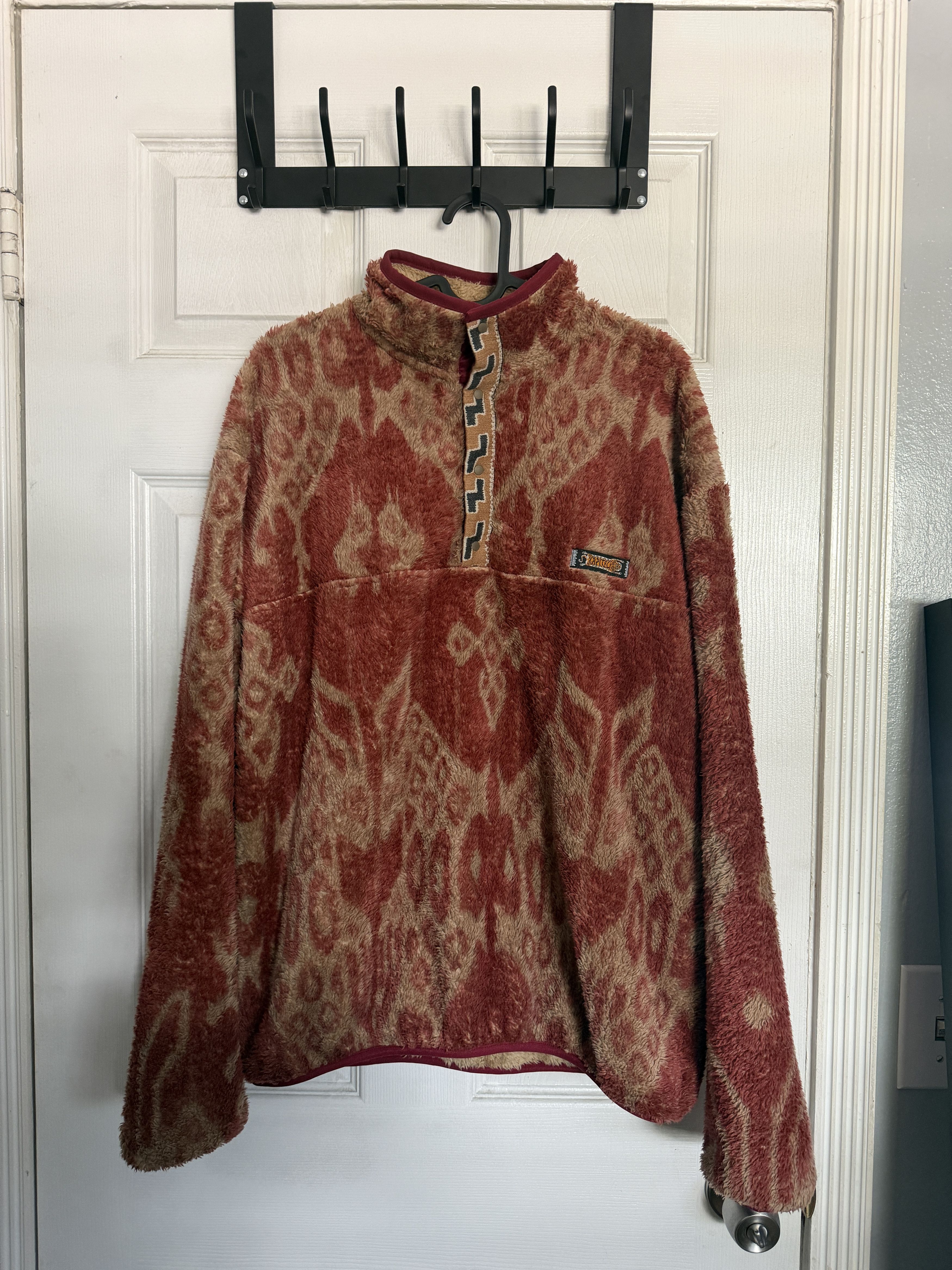 Kapital Kapital Java Kasuri Fleece Pullover Size US L / EU 52-54 / 3 - 1 Thumbnail