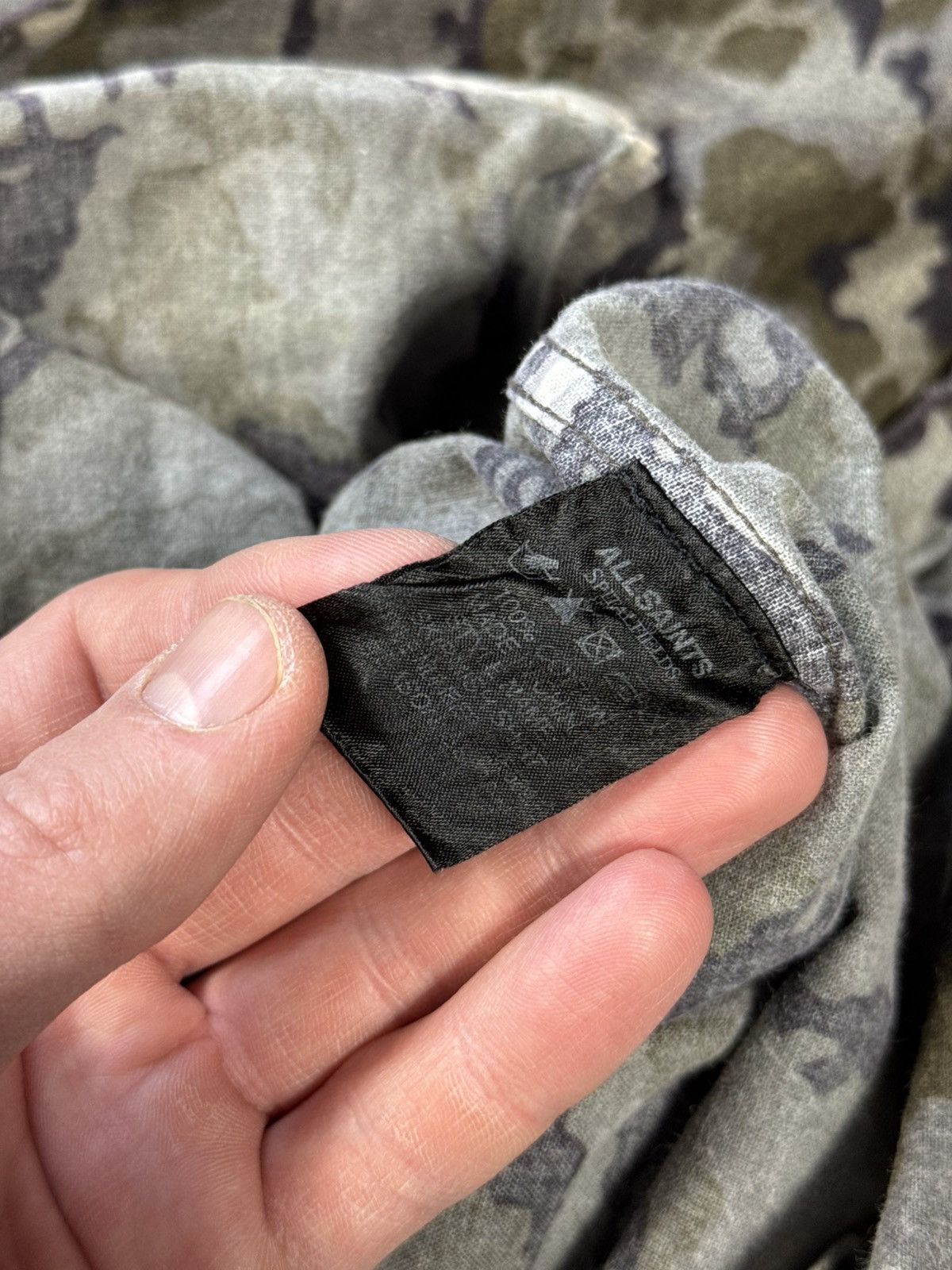 Japanese Brand Allsaints Mens Flannel Camo Vtg Shirt IF6WAS9 Travis style Size US M / EU 48-50 / 2 - 11 Thumbnail