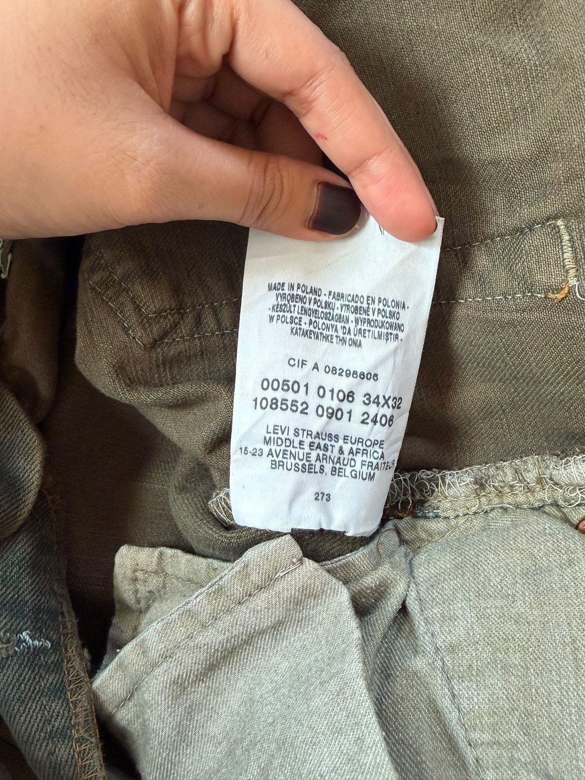 Levi's Vintage 90s Levis 501 Super Mud Wash Distress Loose Jeans Size US 32 / EU 48 - 5 Thumbnail