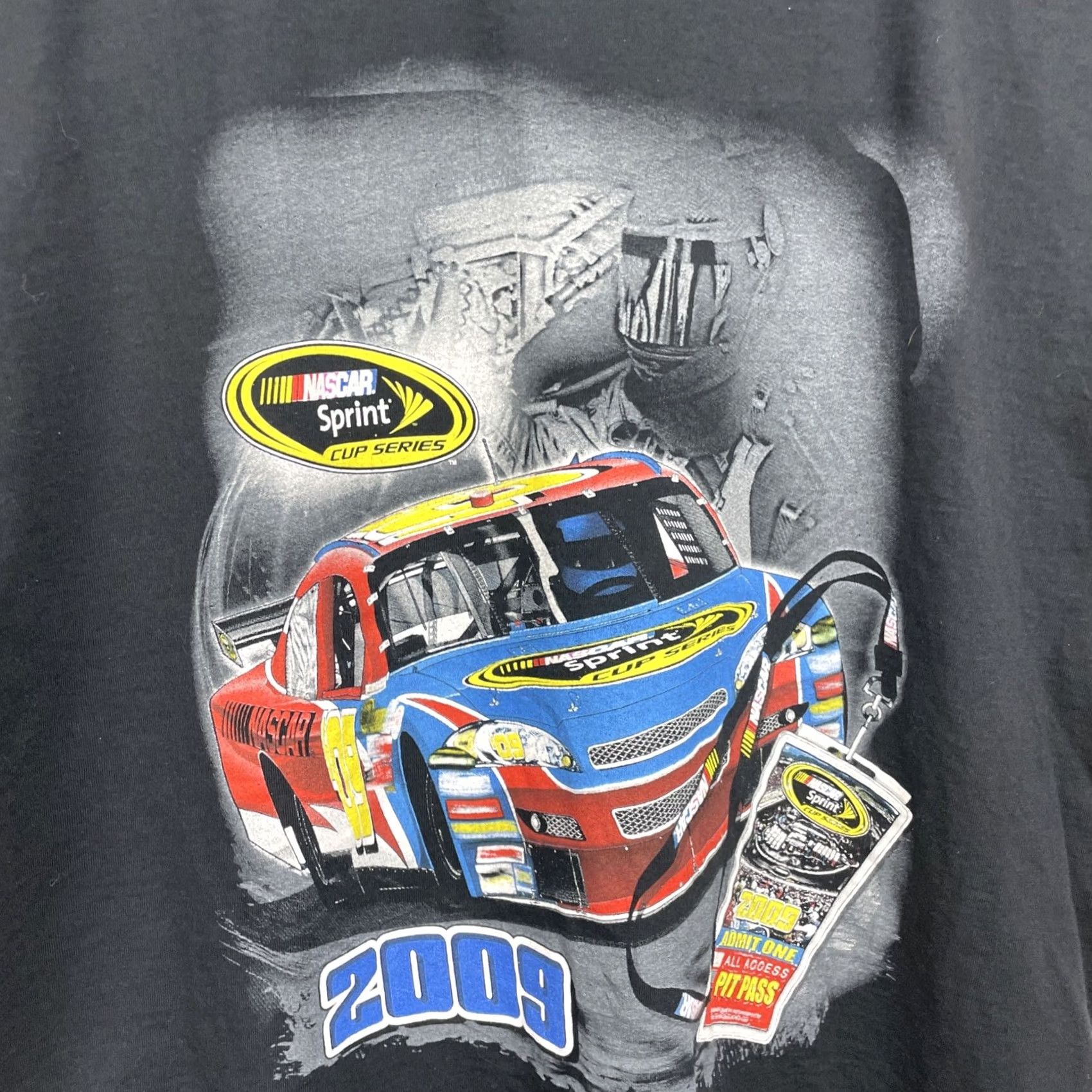 NASCAR Winners Circle Shirt Nascar Mens XL Black Double-Sided 2009 Sprint Cup Series Racing Graphic T-Shirt Size US XL / EU 56 / 4 - 2 Thumbnail