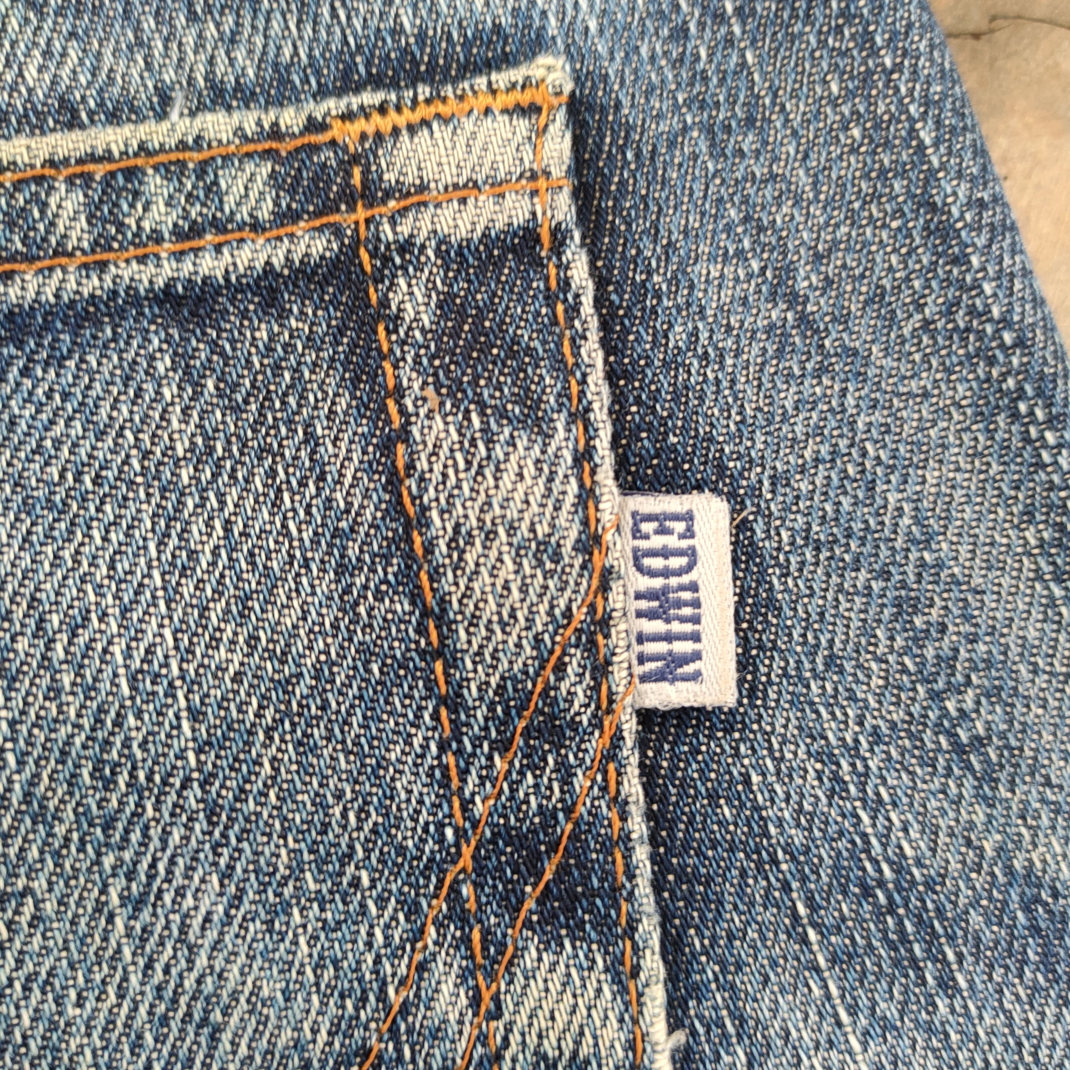 Edwin × Jean VINTAGE EDWIN FADED DISTRESSED DENIM JEANS PANTS Size US 38 / EU 54 - 15 Thumbnail