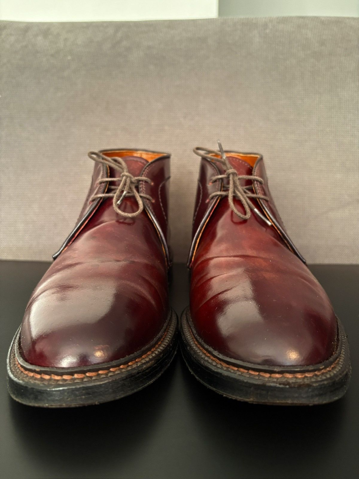 Alden Alden 7.5 Color 8 Horween Shell Cordovan Chukka Boots Size US 7.5 / EU 40-41 - 4 Thumbnail