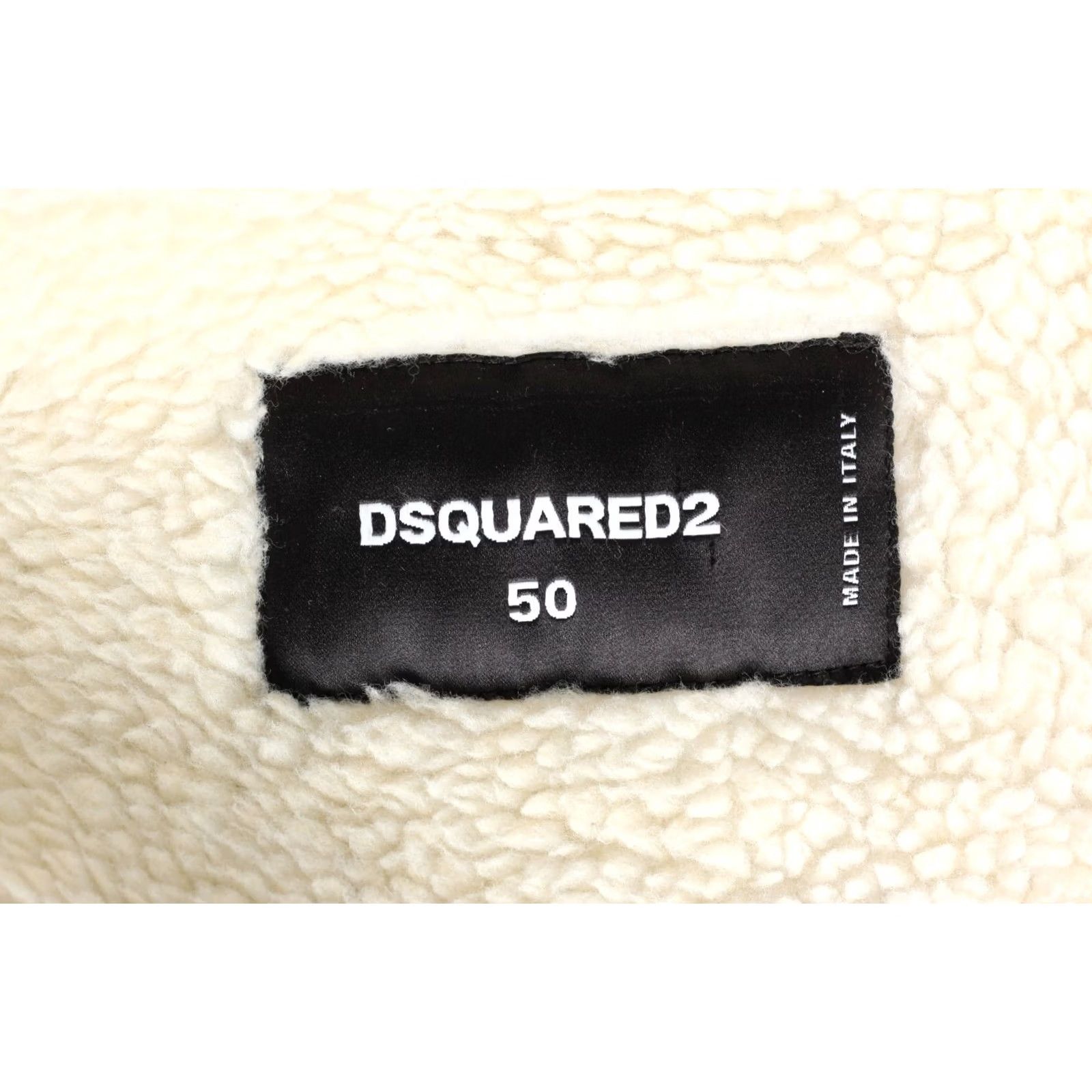 Dsquared2 DSQUARED2 Denim Jacket Men Size 50 Sherpa Lined Made in ITALY MJ6286 Blue Jacket Mens Regular Denim Jacket with Logo Size US M / EU 48-50 / 2 - 7 Thumbnail