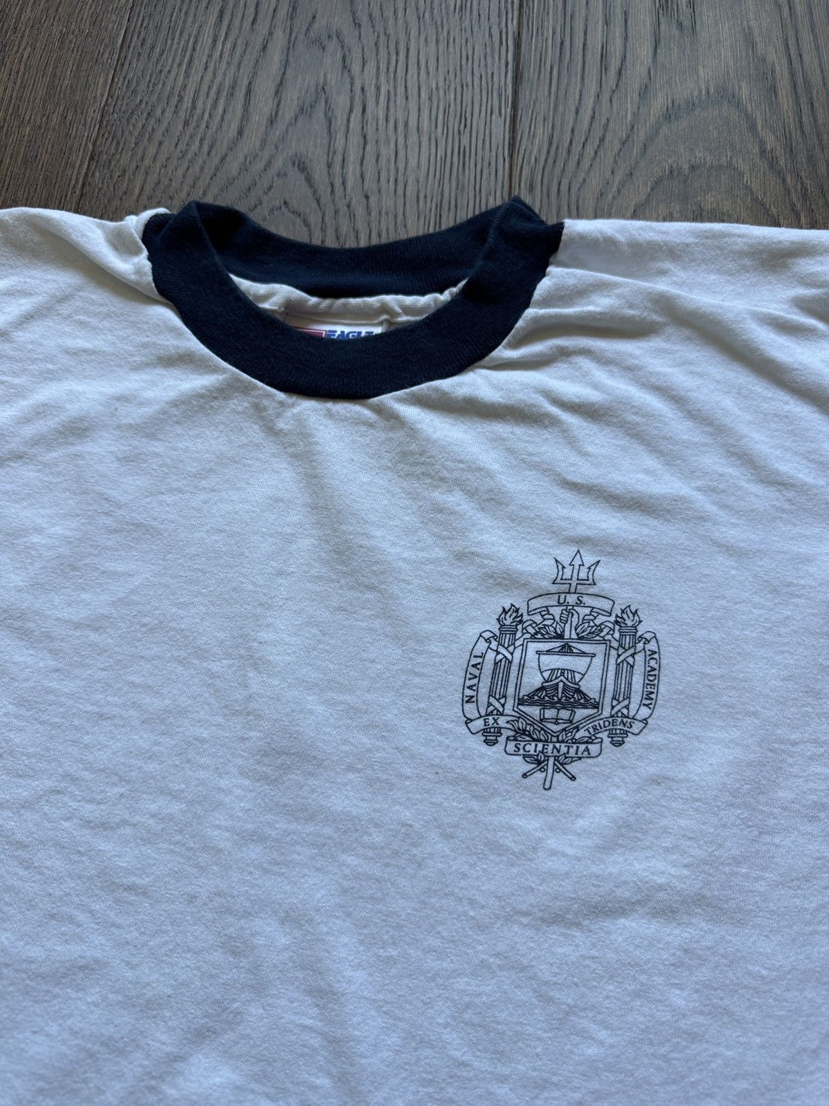Vintage Vintage US Naval Academy USN Ringer Graphic Tee Size US XXL / EU 58 / 5 - 5 Thumbnail