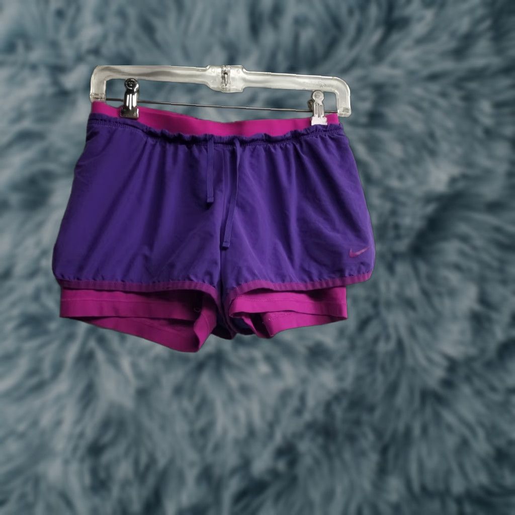 Nike Nike Dri-Fit Women's Running Shorts Size Small Purple Lined Size 28" / US 6 / IT 42 - 1 Thumbnail