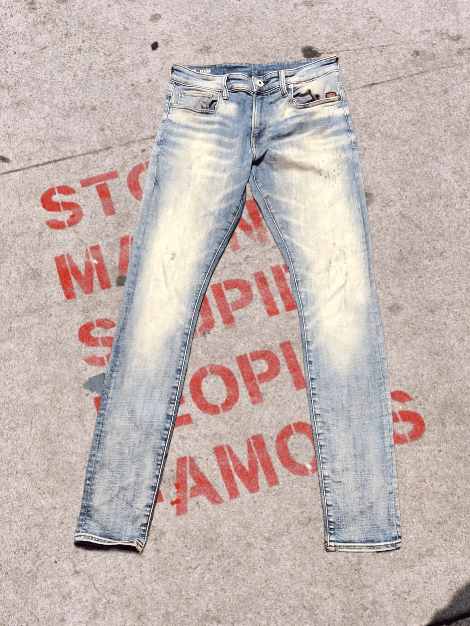 G-Star G STAR REVEND SKINNY Men’s Vintage Wash Jeans Regular Fit Size US 33 - 1 Thumbnail