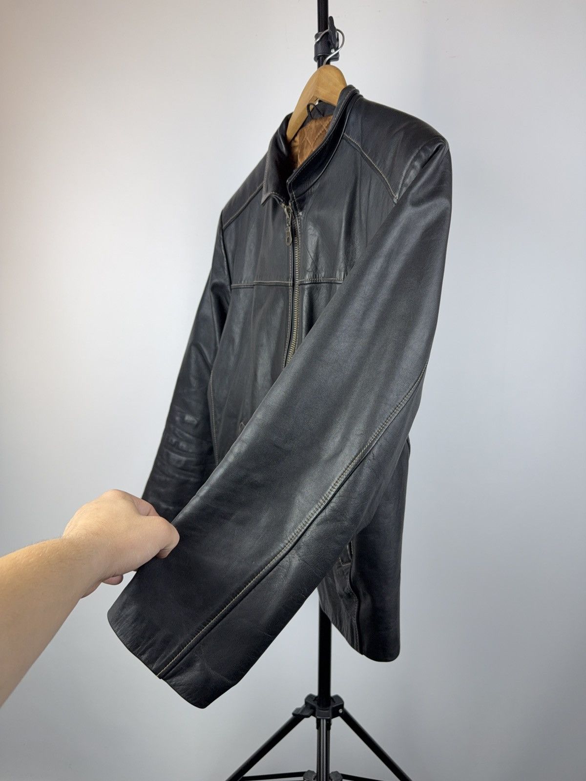 Vintage Vintage 90s Retro Luciano Biker Rock Punk Leather Jacket Size US L / EU 52-54 / 3 - 5 Thumbnail