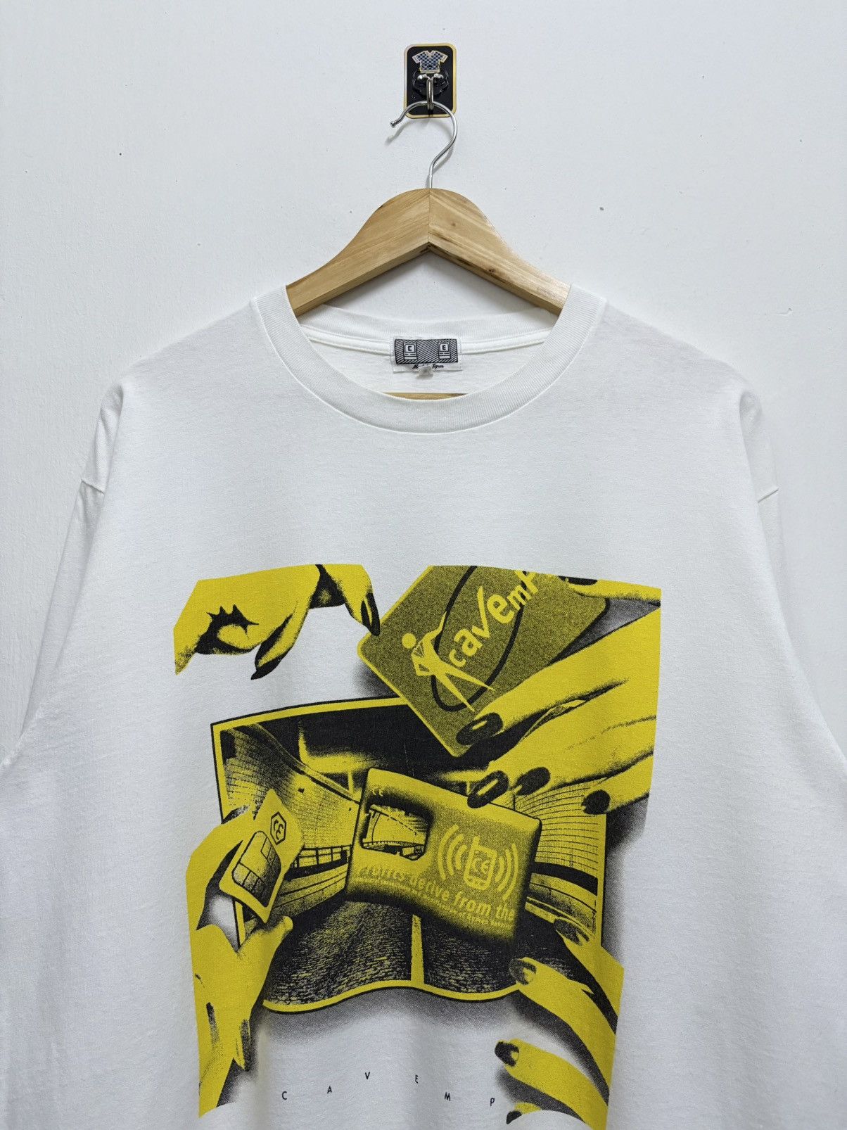 Cav Empt 2000's Cav Empt - Travelling SIM Cards Tunnel L/S T-Shirt Size US XL / EU 56 / 4 - 3 Thumbnail