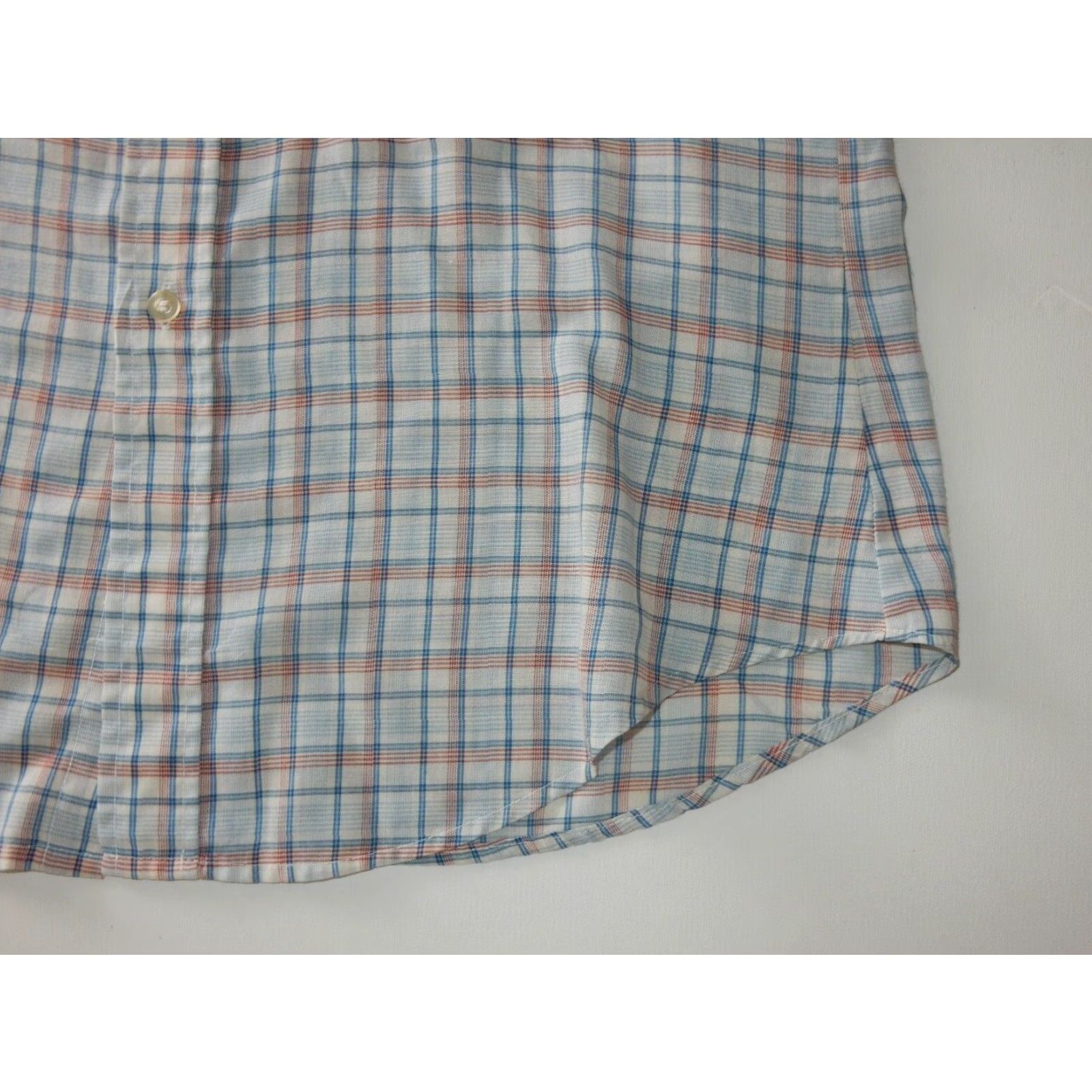 Levi's VINTAGE Levi's Mens Button-Up Shirt Blue Check Long Sleeve Large Size US M / EU 48-50 / 2 - 2 Thumbnail