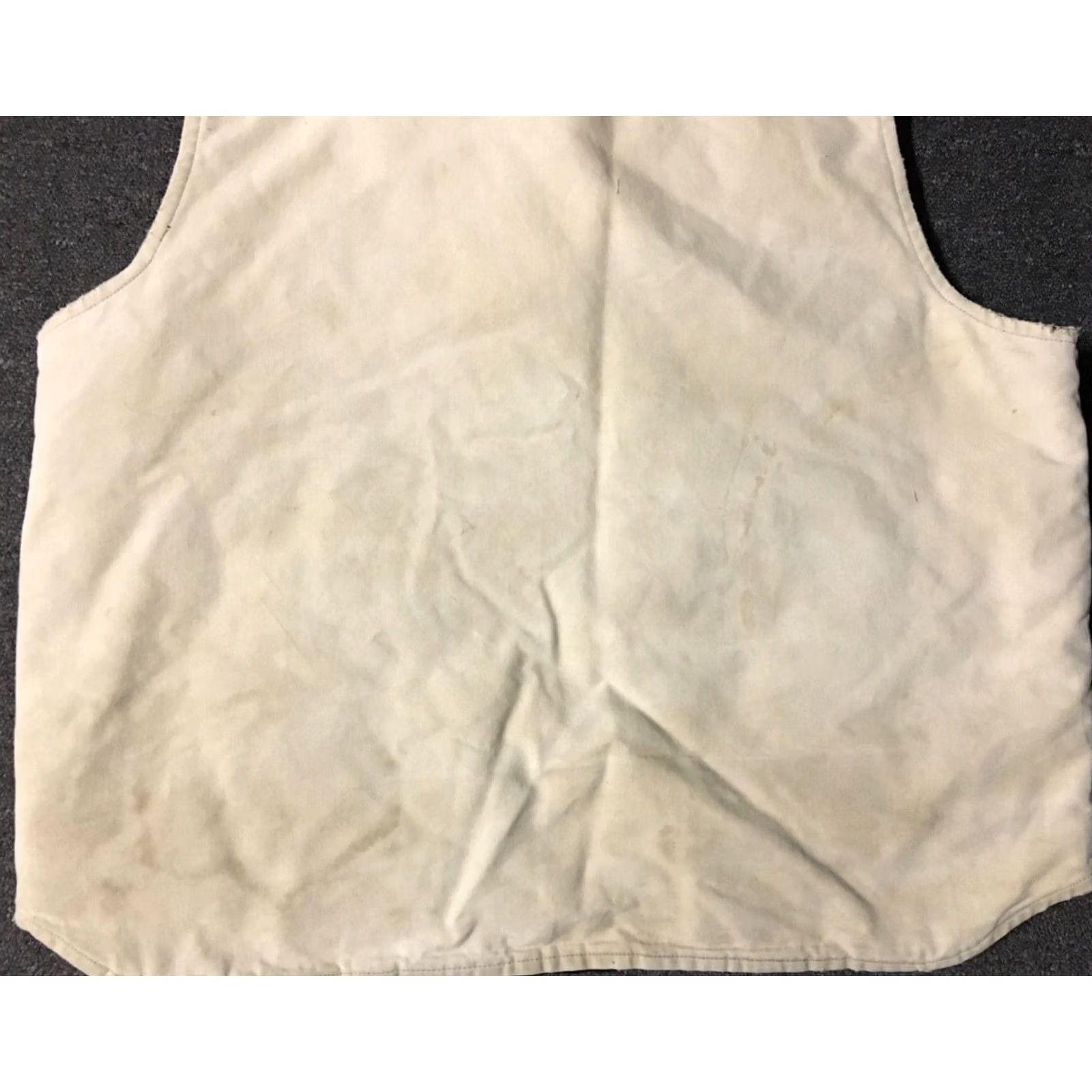 Carhartt VINTAGE Carhartt Vest 2XL Quilt Lined USA Beige Distressed 90s 80s Grunge Biker Punk Linen/Canvas Style: Motorcycle Jacket Mens Size US XXL / EU 58 / 5 - 5 Thumbnail