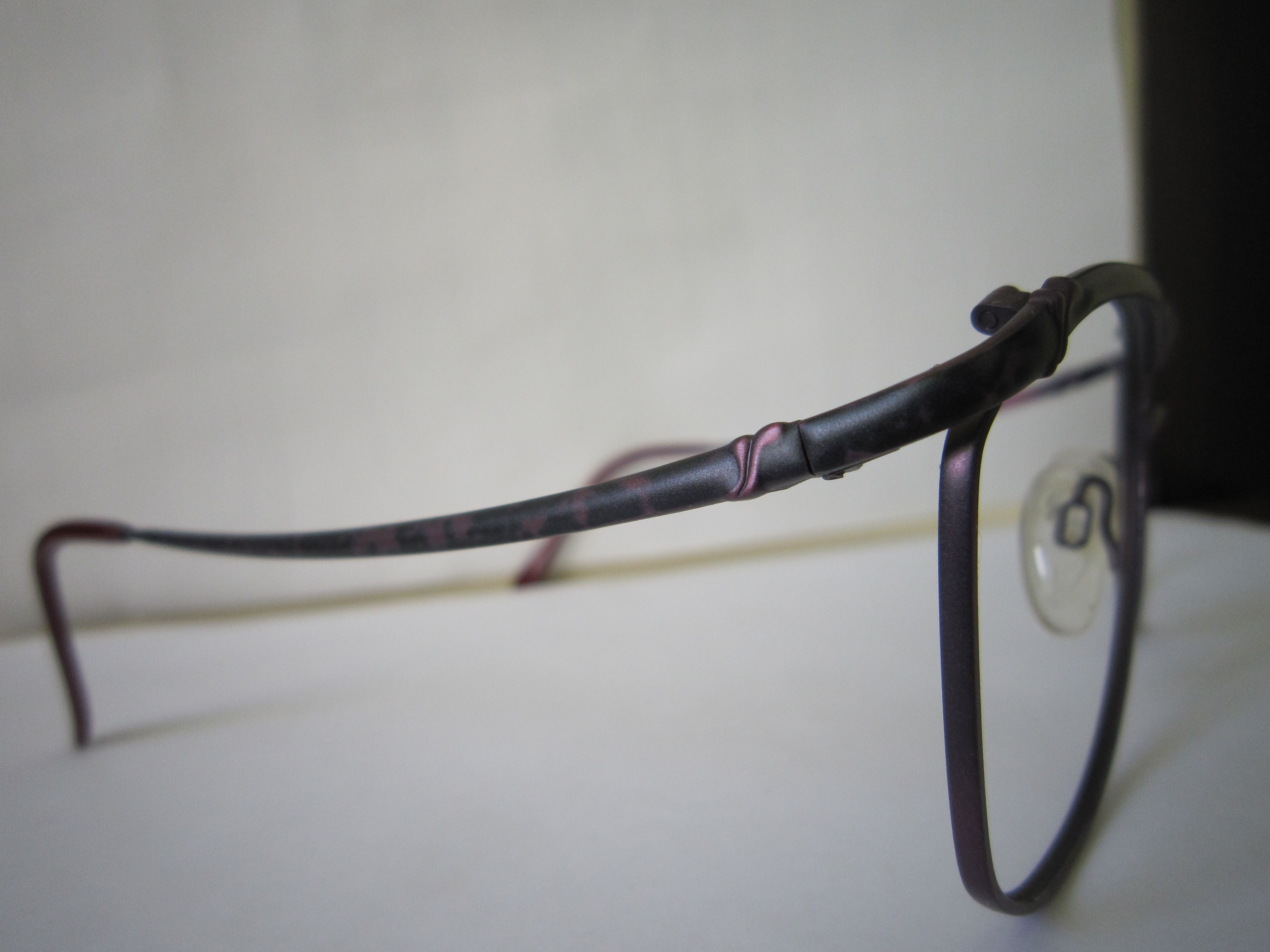 Vintage Vintage 80s TURA Mod 402 Purple Woman Eyeglasses Size ONE SIZE - 4 Thumbnail