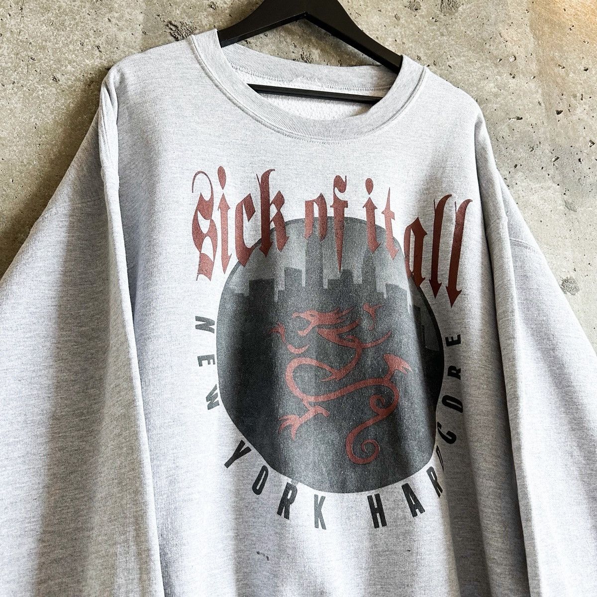 Vintage Vintage SICK OF IT ALL New York Hardcore Crewneck Sweatshirt Size US XL / EU 56 / 4 - 1 Thumbnail
