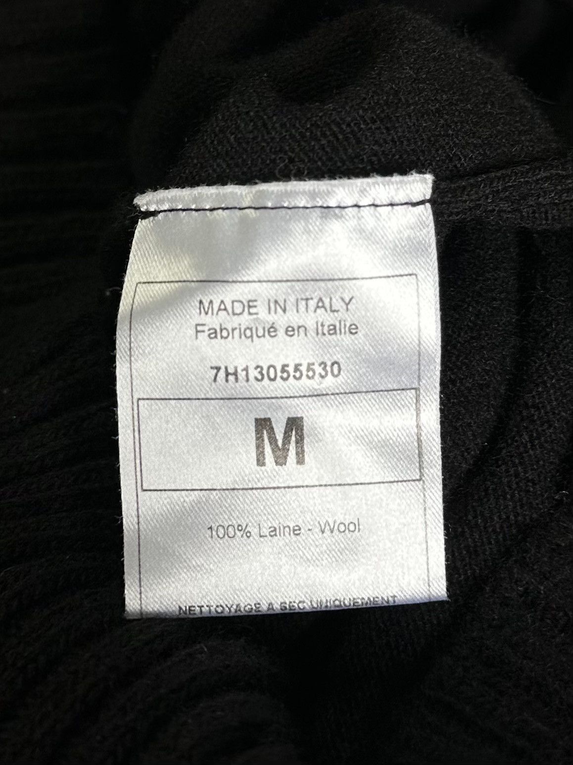 Dior Christian Dior John Galliano Wool Chunky Zip Neck, Size M Size M / US 6-8 / IT 42-44 - 12 Thumbnail