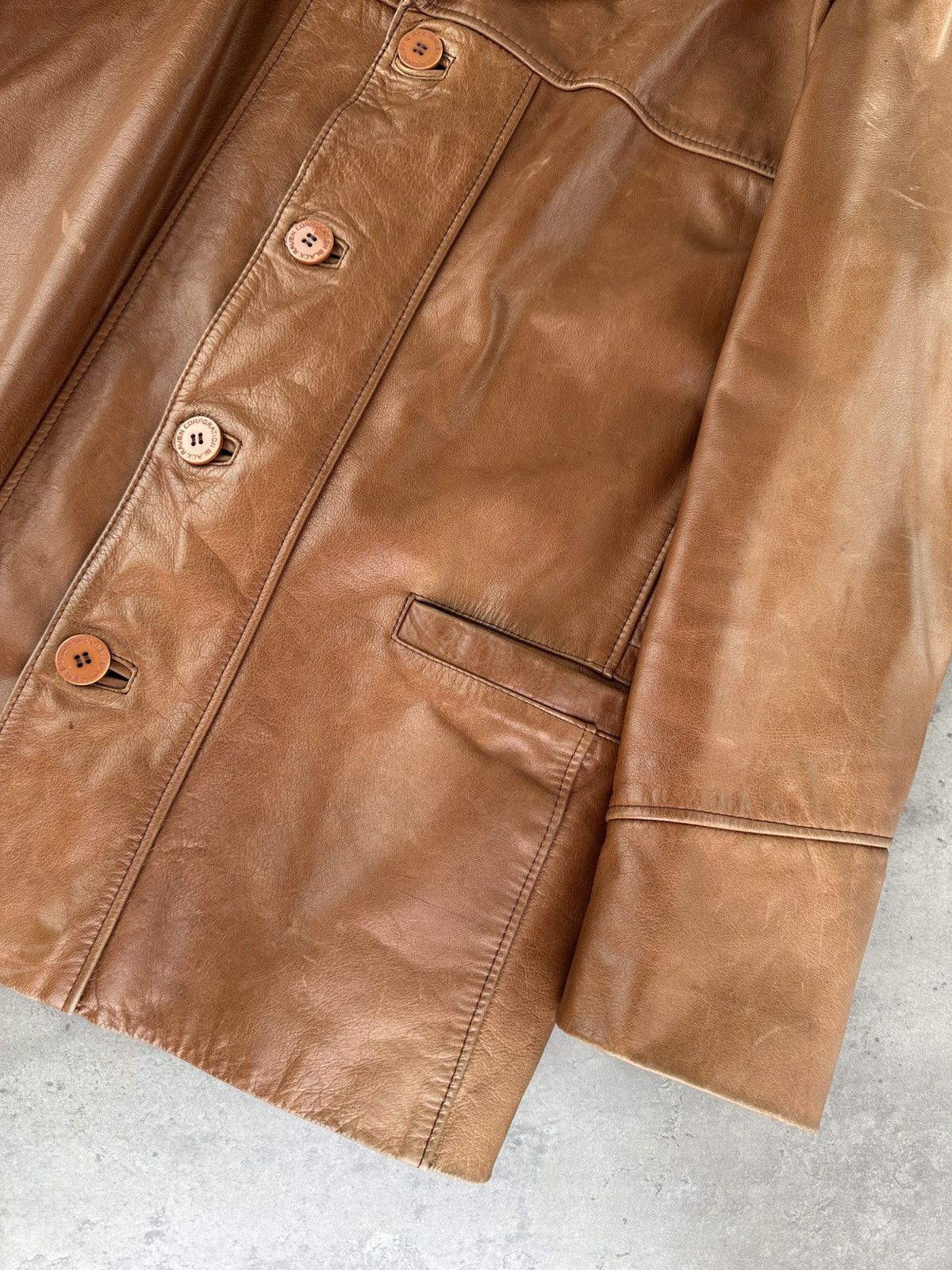 Japanese Brand Vintage Leather Jacket Size US L / EU 52-54 / 3 - 6 Thumbnail
