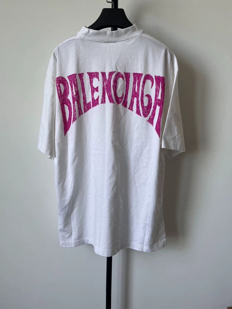 Balenciaga Balenciaga Logo Short Sleeve T-Shirt - dmc Size US S / EU 44-46 / 1 - 1 Thumbnail