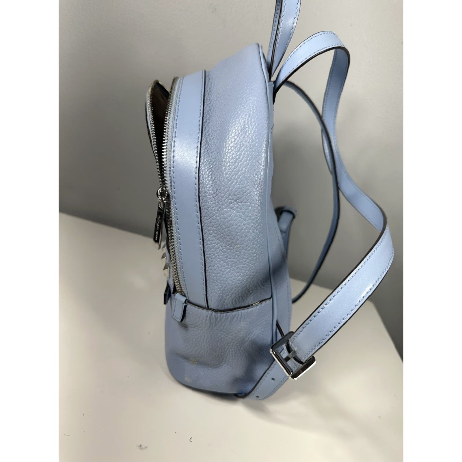 Michael Kors **Michael Kors Kenly Medium Blue Pebbled Leather Women's Backpack** User: Michael Kors Kenly Medium Blue Pebbled Leather Women's Backpack Size ONE SIZE - 4 Thumbnail
