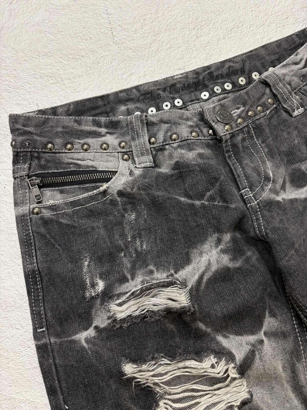 Hysteric Glamour 2000s Japanese studet smoke wash denim y2k style Size US 32 / EU 48 - 3 Thumbnail