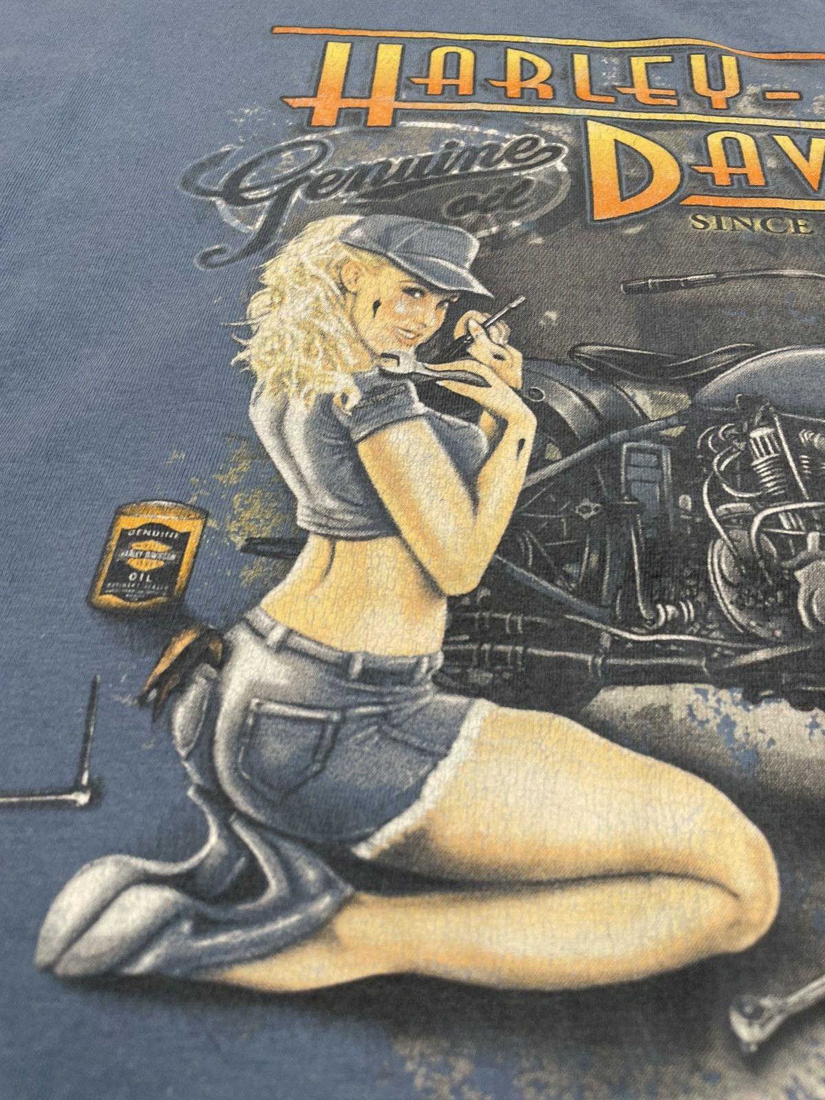 Harley Davidson Vintage Harley Davidson Newcastle England 2013s T-Shirt Size US XL / EU 56 / 4 - 9 Thumbnail