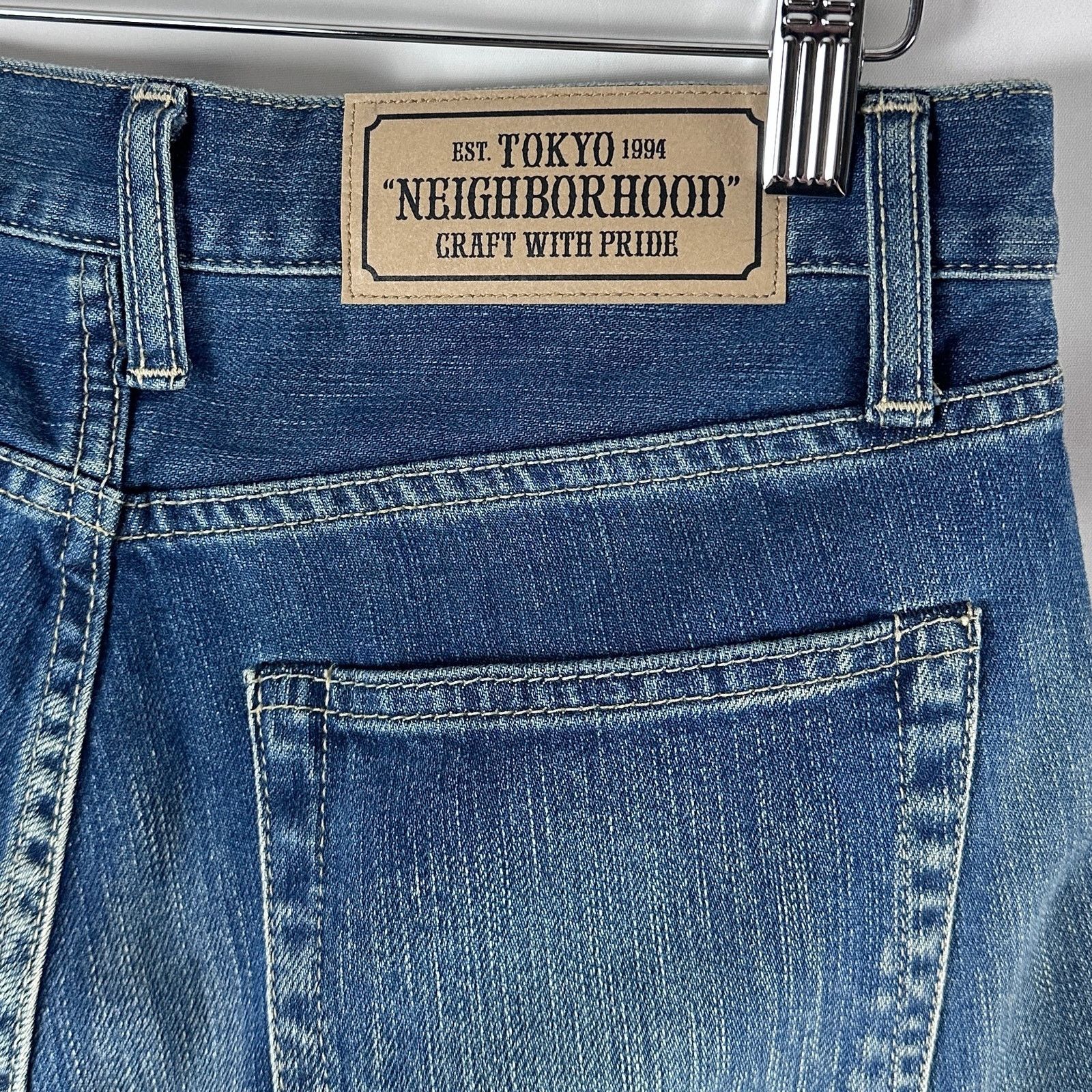 Neighborhood Distressed Slim Blue Japanese Denim Size US 30 / EU 46 - 7 Thumbnail