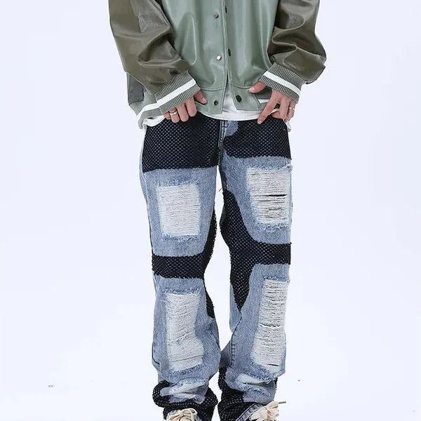 VIBE Blue Distressed Denim Jeans Size US 30 / EU 46 - 4 Thumbnail