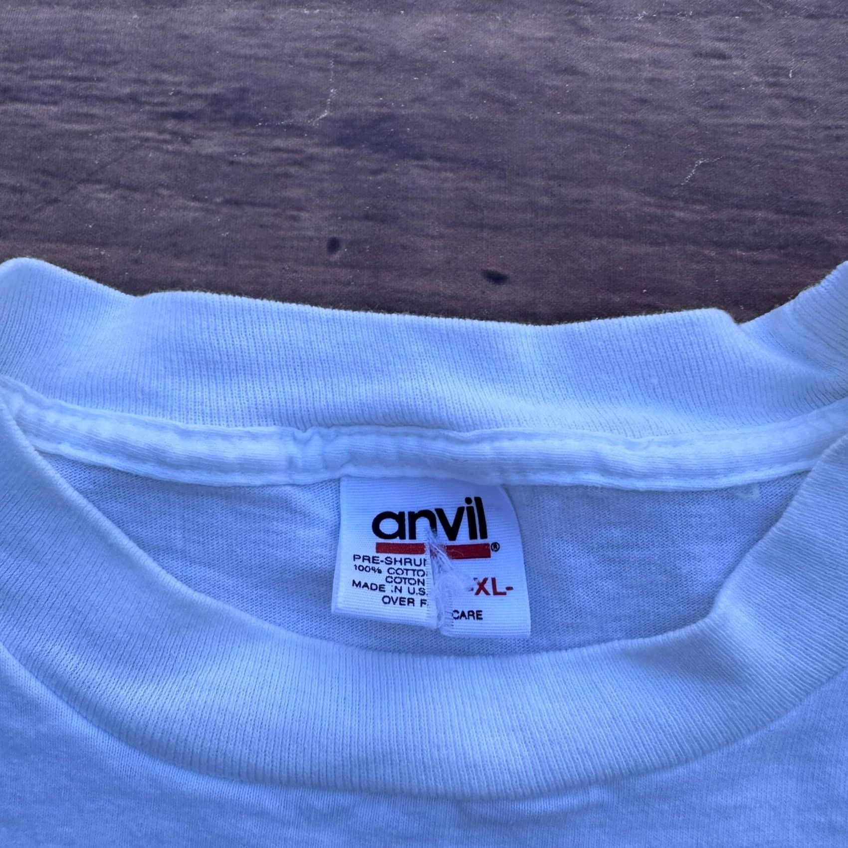 Anvil VINTAGE New York City Central Park Road Runners Super Bowl Sunday Shirt 1995 XL White Mens Size US XL / EU 56 / 4 - 6 Thumbnail