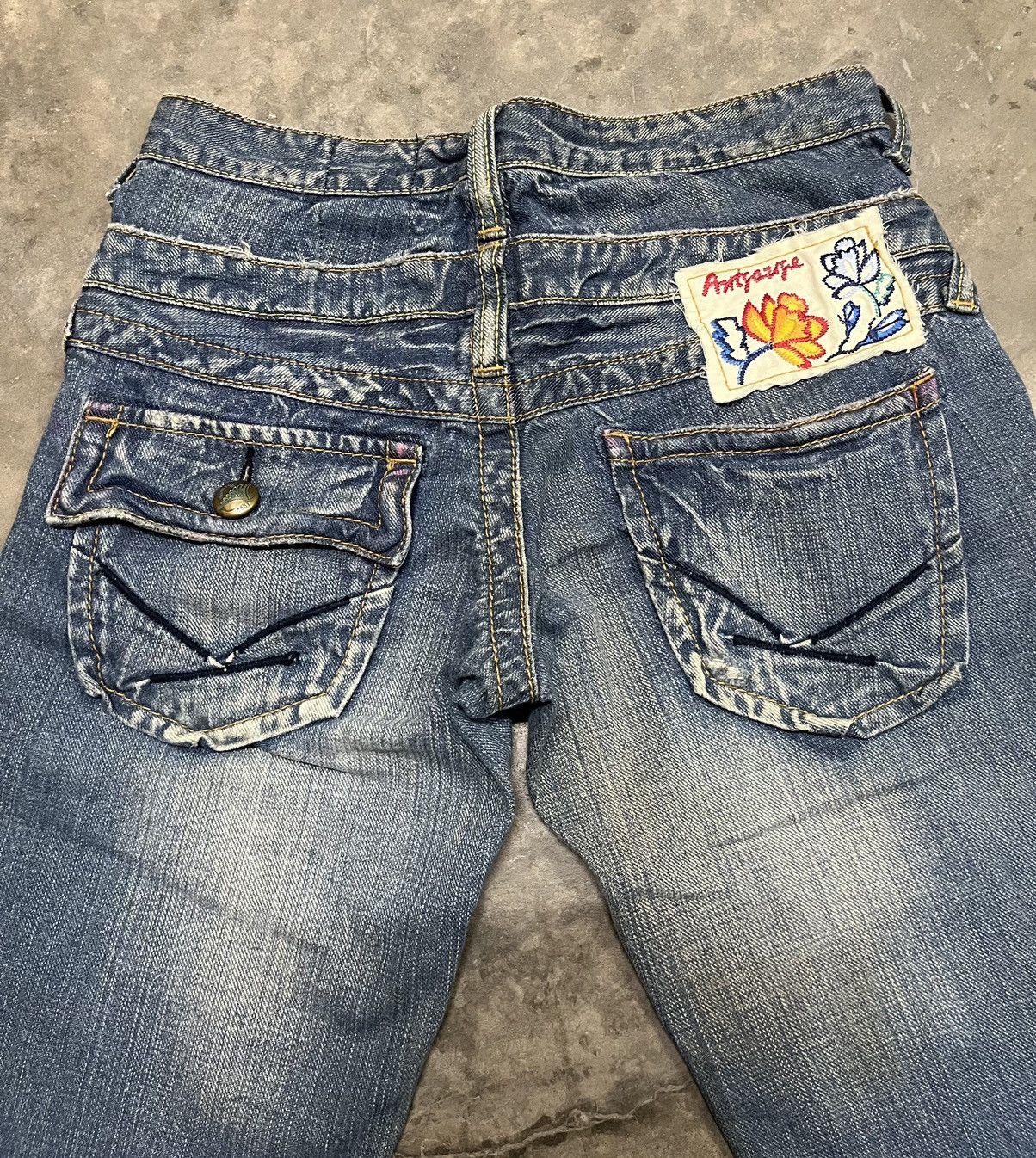 Hysteric Glamour Flare Jeans double waist Antgauge diatressed low rise Size US 30 / EU 46 - 16 Thumbnail
