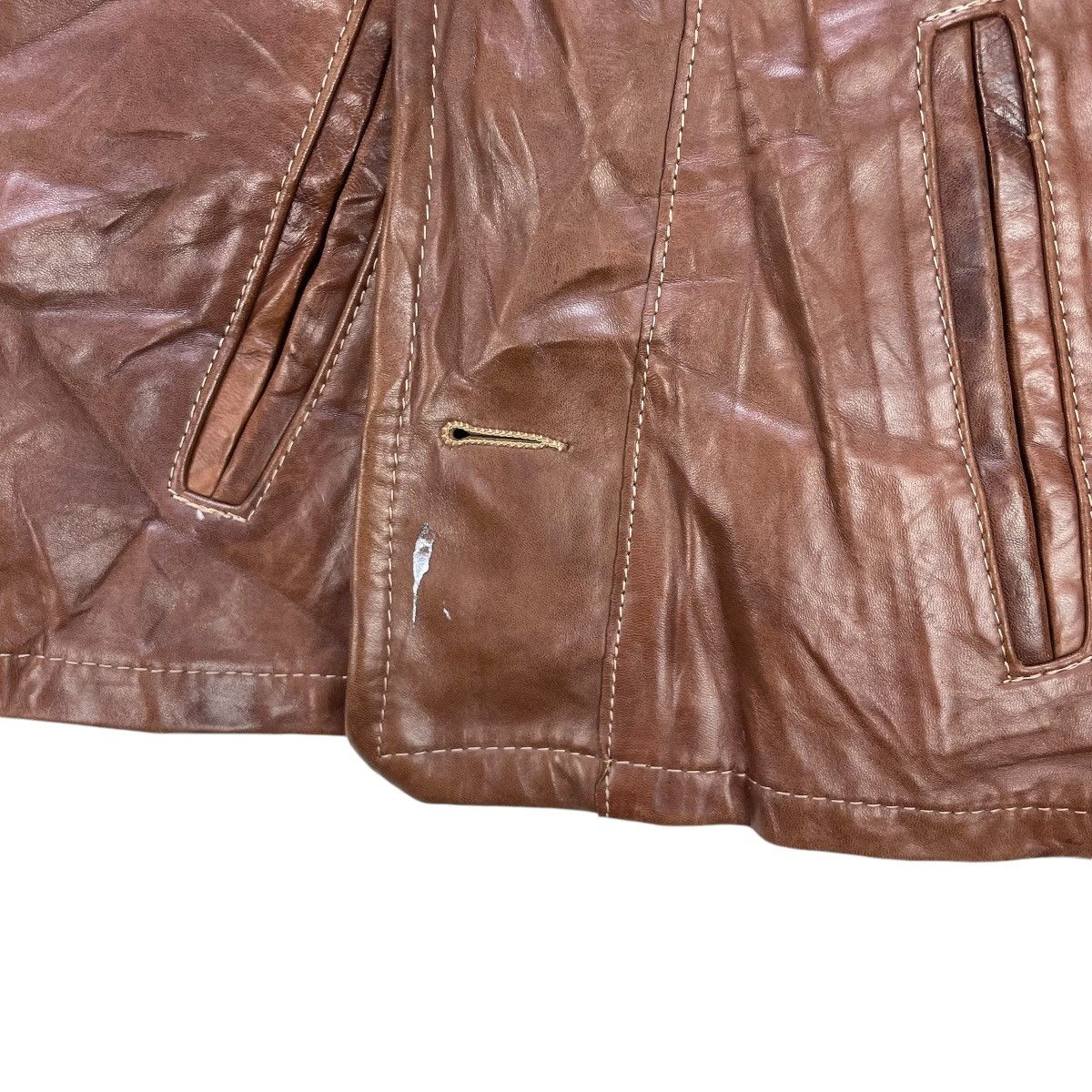 Japanese Brand × Vintage Vintage Japanese Brand Robert Lewis Leather Jacket Size US M / EU 48-50 / 2 - 6 Thumbnail