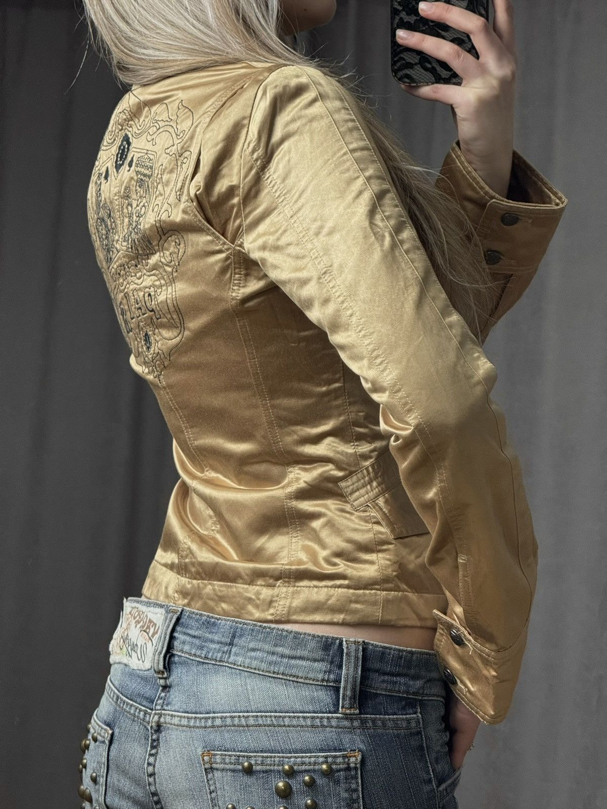 Diesel Retro Diesel front logo retro satin blazer jacket japanese Size M / US 6-8 / IT 42-44 - 4 Thumbnail