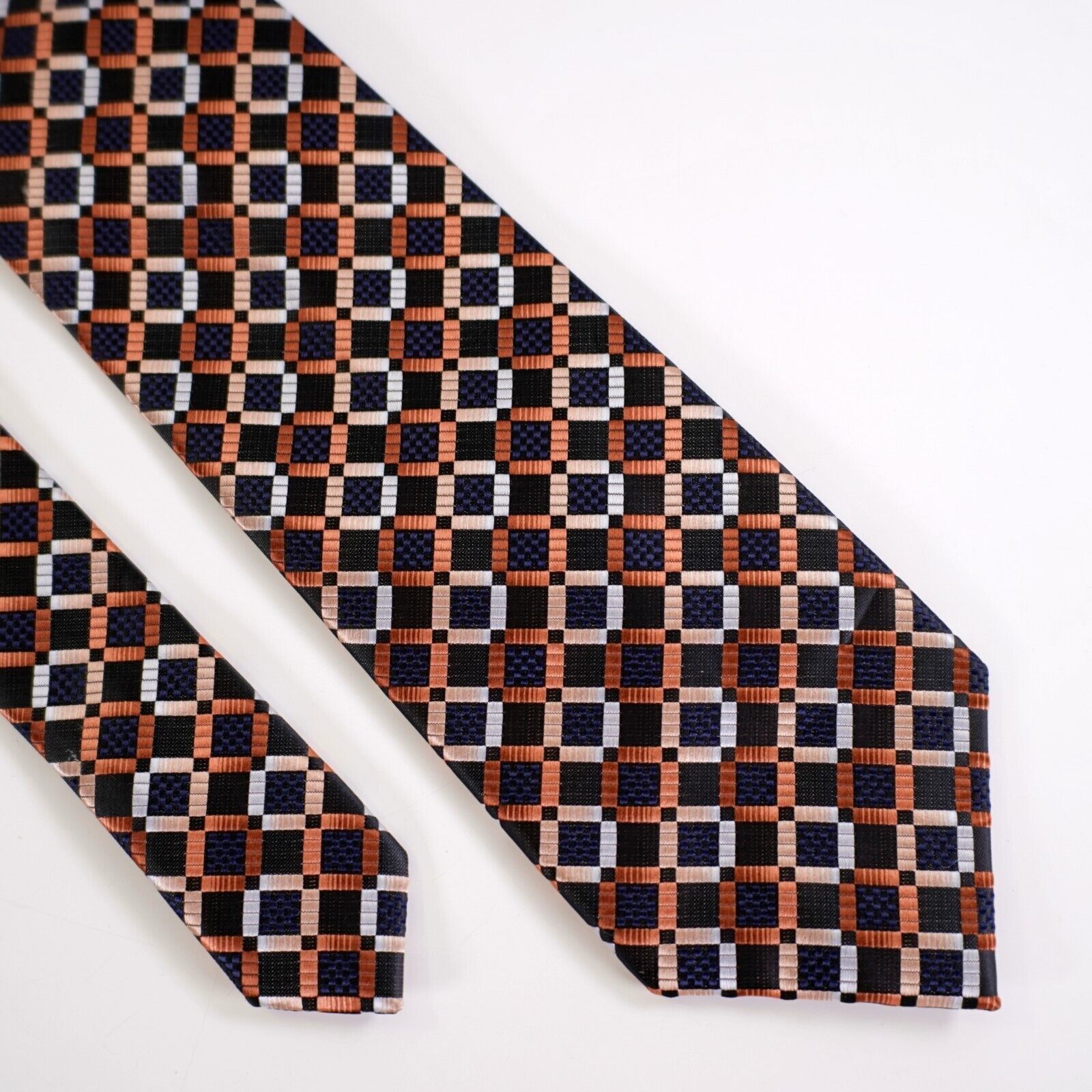 Giorgio Brutini Giorgio Brutini Gray Bronze Blue Geometric Woven Polyester T Size ONE SIZE - 1 Thumbnail