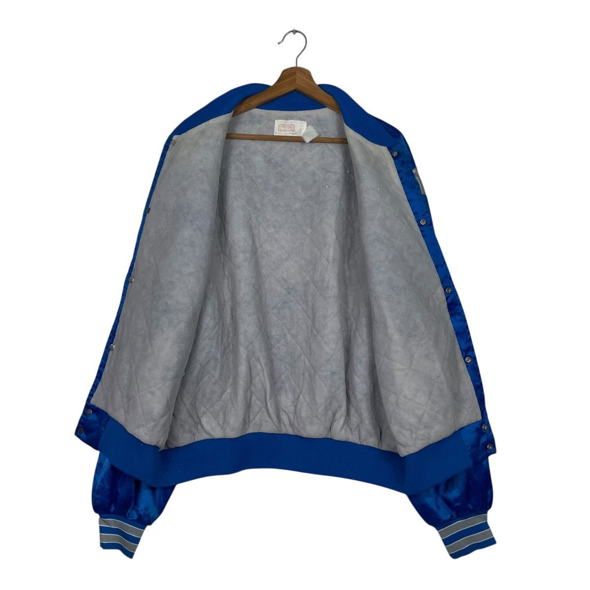 NFL Vintage 80s NFL Detroit Lions Satin Bomber Size US XXL / EU 58 / 5 - 11 Thumbnail